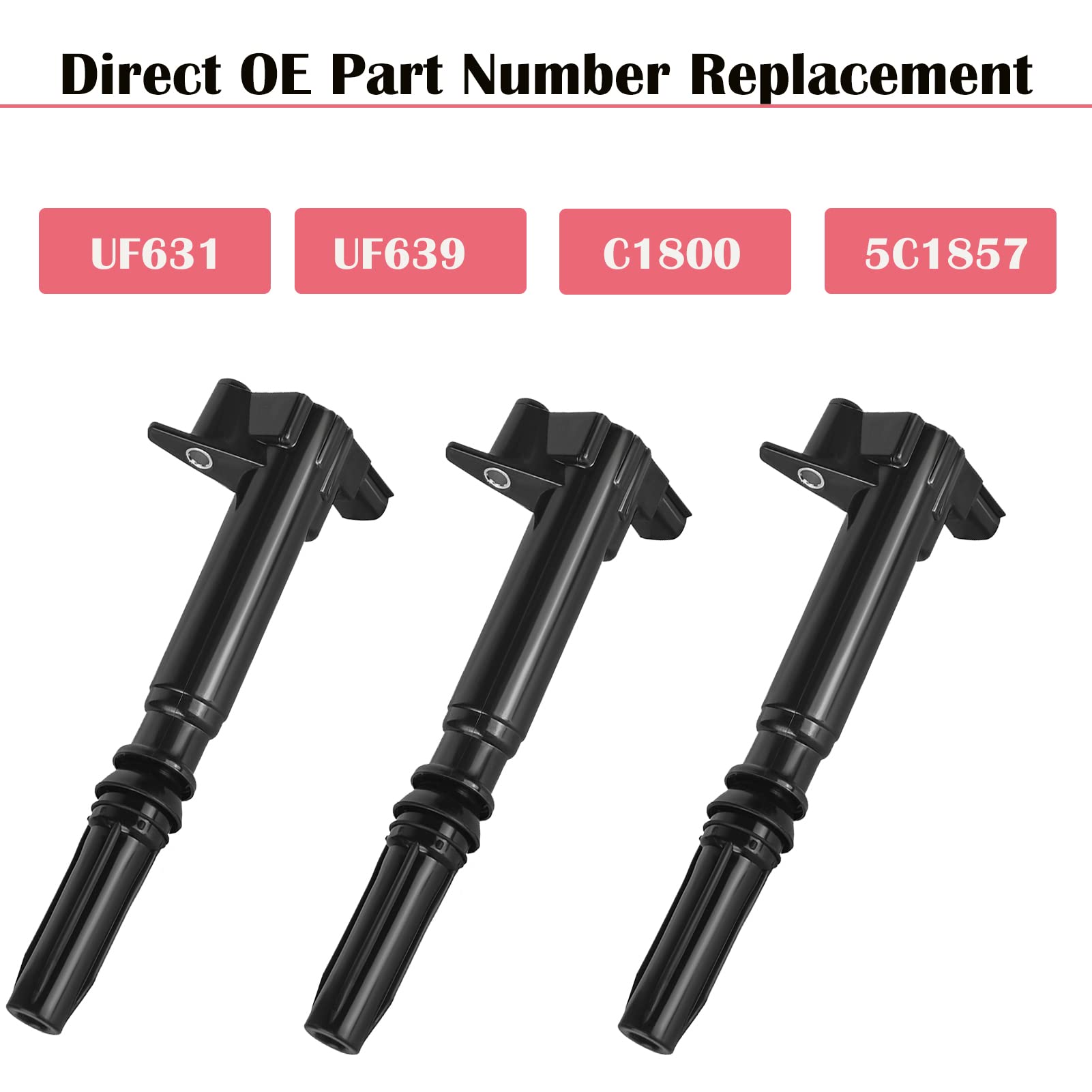 Set Of 8 Ignition Coils Fits For 6.2 V8 Ford F250 F350 E350 Super Duty 2010 2011 2012 2013 2014 2012 2016 2017 Coil Packs Driver