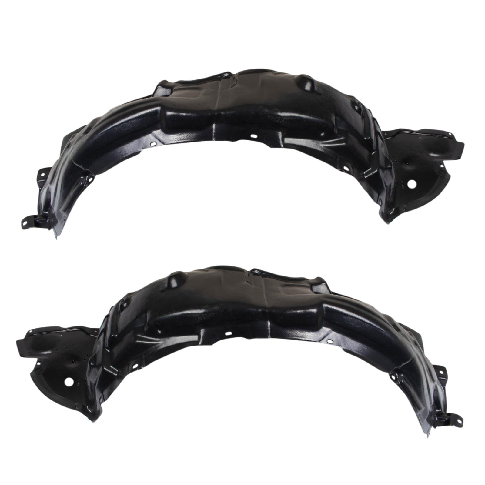 Trq Front Inner Fender Liner Set Compatible With 2009-2010 Lexus Is250 Lx1248118 Lx1249115