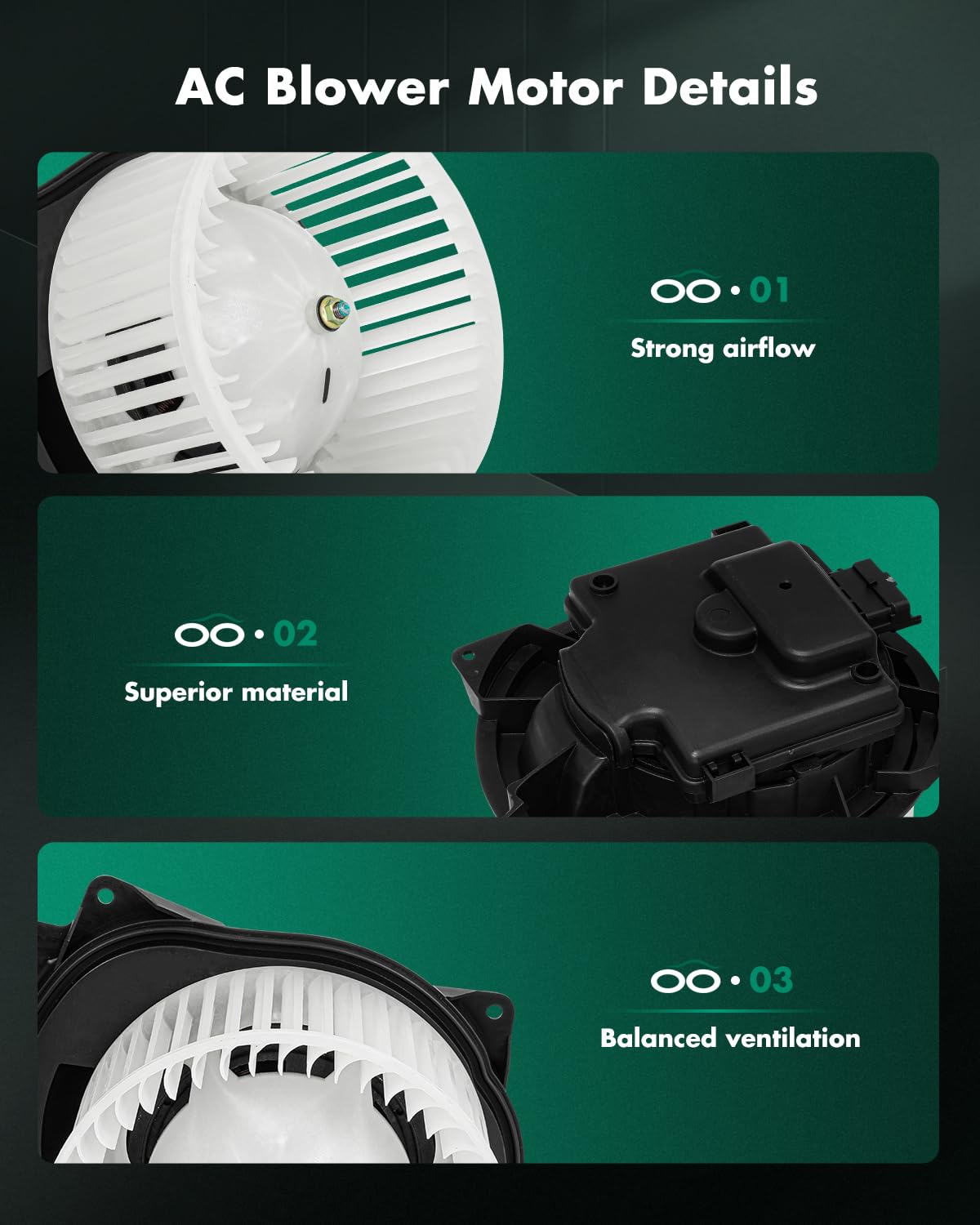 Scitoo 4379Rd5130670P Hvac Blower Motor With Fan Cage For Freightliner 2001-2023,For Volvo 2002-2014