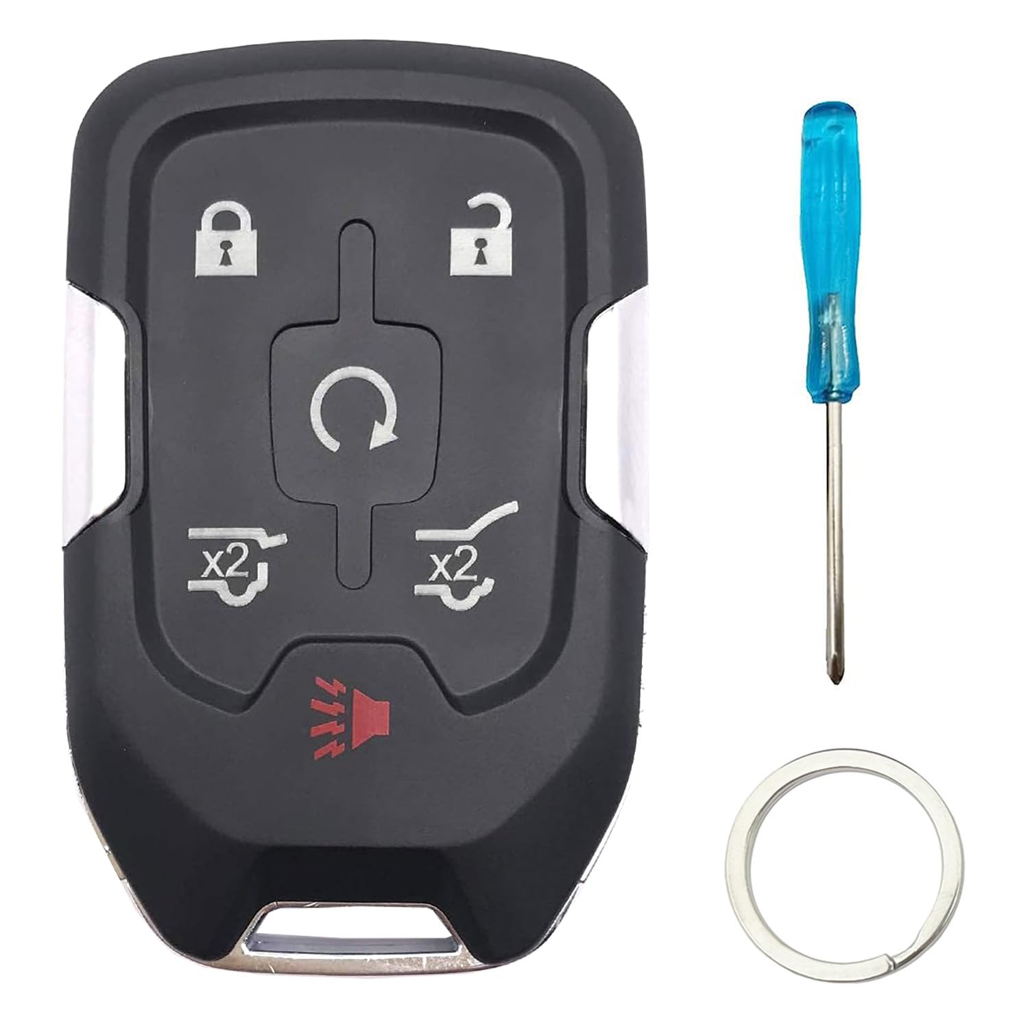 Smart Key Fob For 2015-2020 Chevy Suburban/Tahoe/Gmc Yukon + Yukon Xl 315Mhz Keyless Entry Remote Key Fob Hyq1Aa (With Chip, 6 B