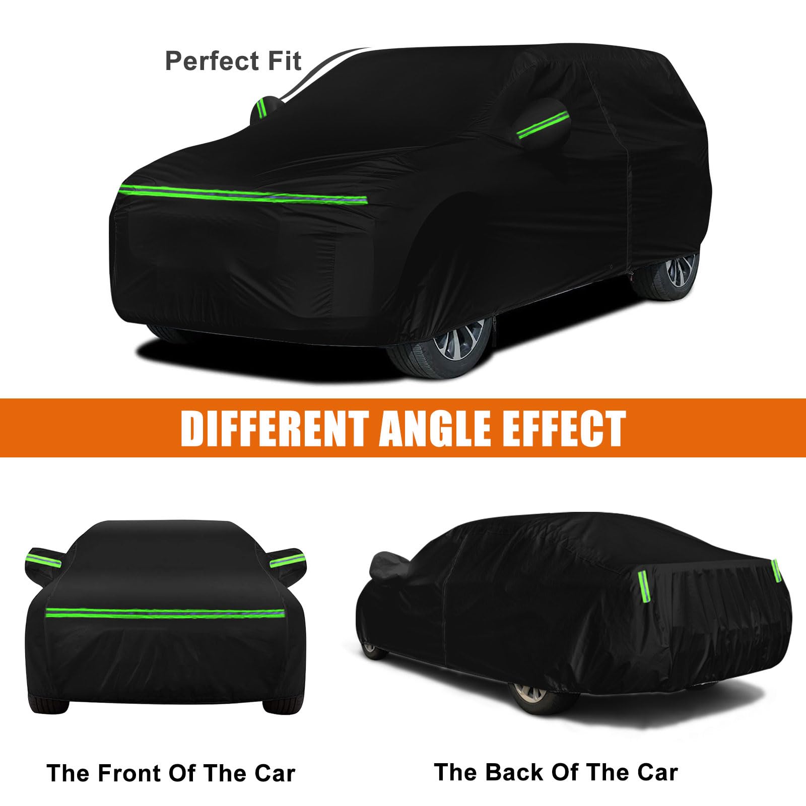 Waterproof Car Covers Replace For 1984-2007 Dodge Grand Caravan And Chrysler Town Town & Country Minivans, 6 Layers All Weather