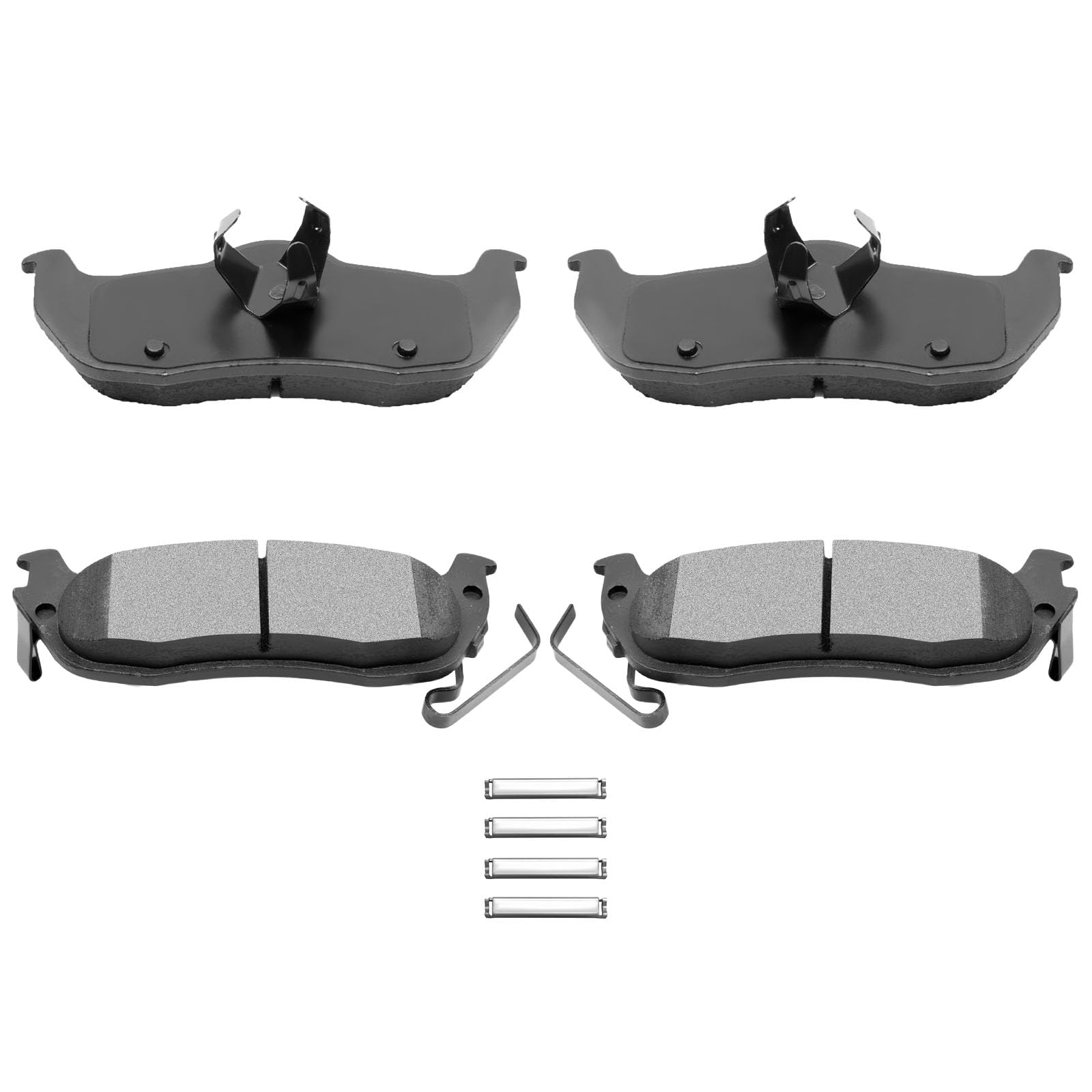 Automuto 4Pcs Rear Semi-Metallic Disc Brake Pads Set D1041 For Nissan Armada 2005-2015 2017-2018,For Nissan Pathfinder Armada 20