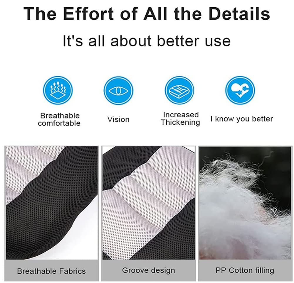 Car Driving Seat Cushion, Car Seat Elevation Cushion, Dwarf Adult Booster Seat Cushion For Short Drivers, Increase The Field Of View By 4.7In, Ideal For Trucks, Cars, Chairs, Wheelchairs (Grey)