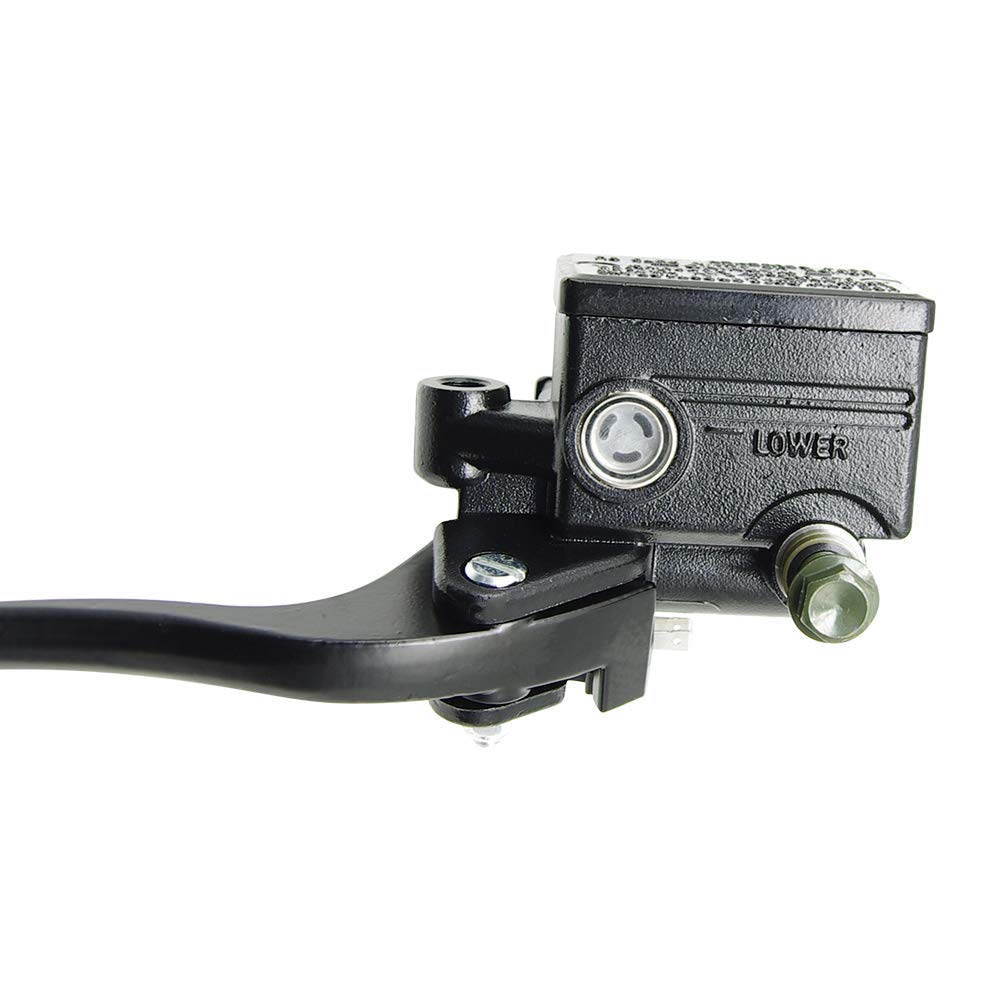 Olifant Front Brake Master Cylinder For Yamaha Warrior 350 Big Bear 250 350 400 Banshee Wolverine 350 Grizzly 350 400 450 660 550 600 700 Kodiak Timberwolf Brake Lever Handle (Black)