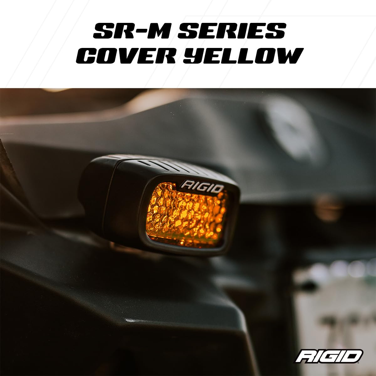 Rigid Industries Sr-M Series Light Cover, Off Roading Light Cover, Durable Polycarbonate Plastic, Easy To Install, Snap On Light