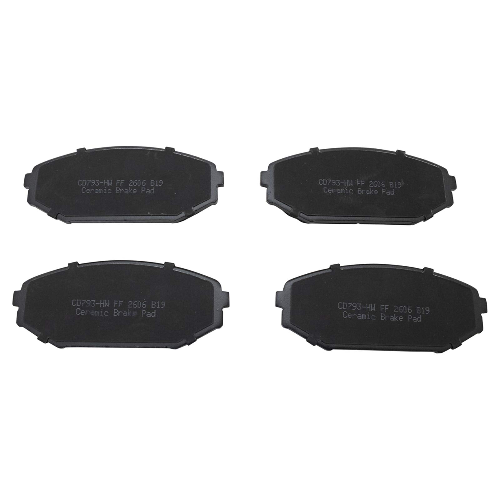 TRQ Front Brake Pads Ceramic Compatible with 2001-2002 Acura MDX 1999-2004 Honda Odyssey