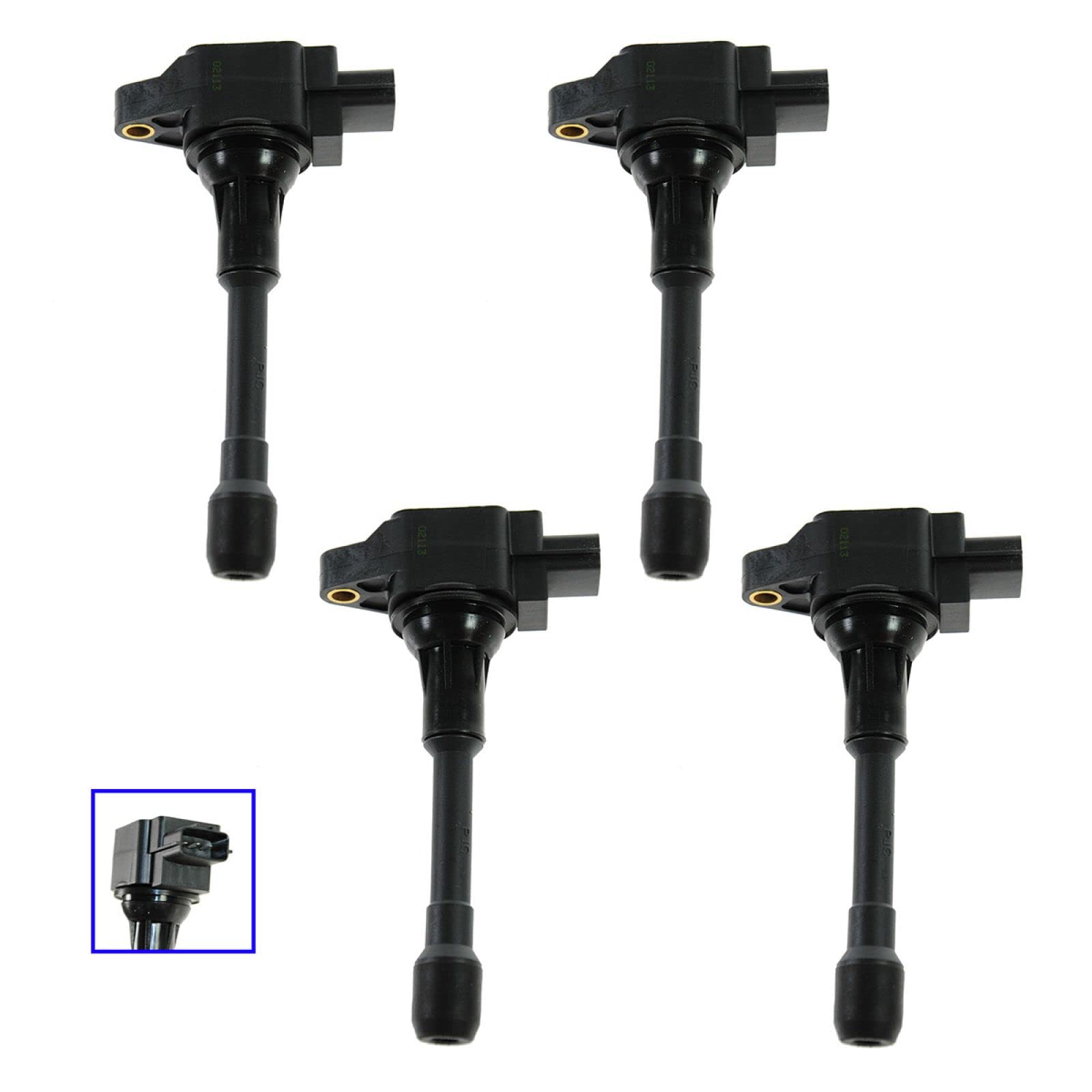 Trq Ignition Coil Set Compatible With 2014-2015 Infiniti Qx60 2007-2018 Nissan Altima 2009-2014 Cube 2013-2021 Nv200 2014 Pathfi