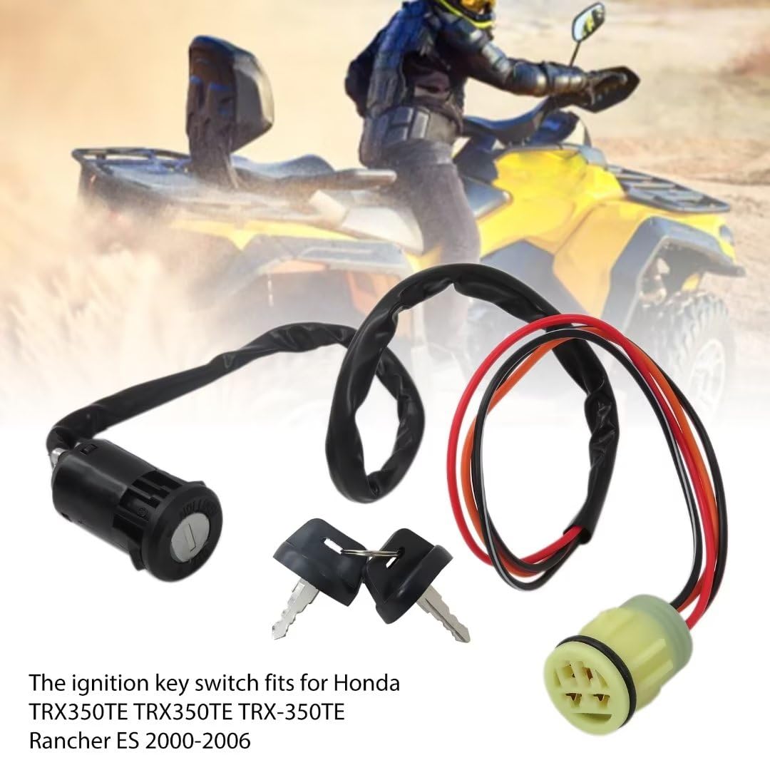 Ignition Key Switch For Honda 450 Trx450Es Trx450S Foreman 4X4 1998-2001
