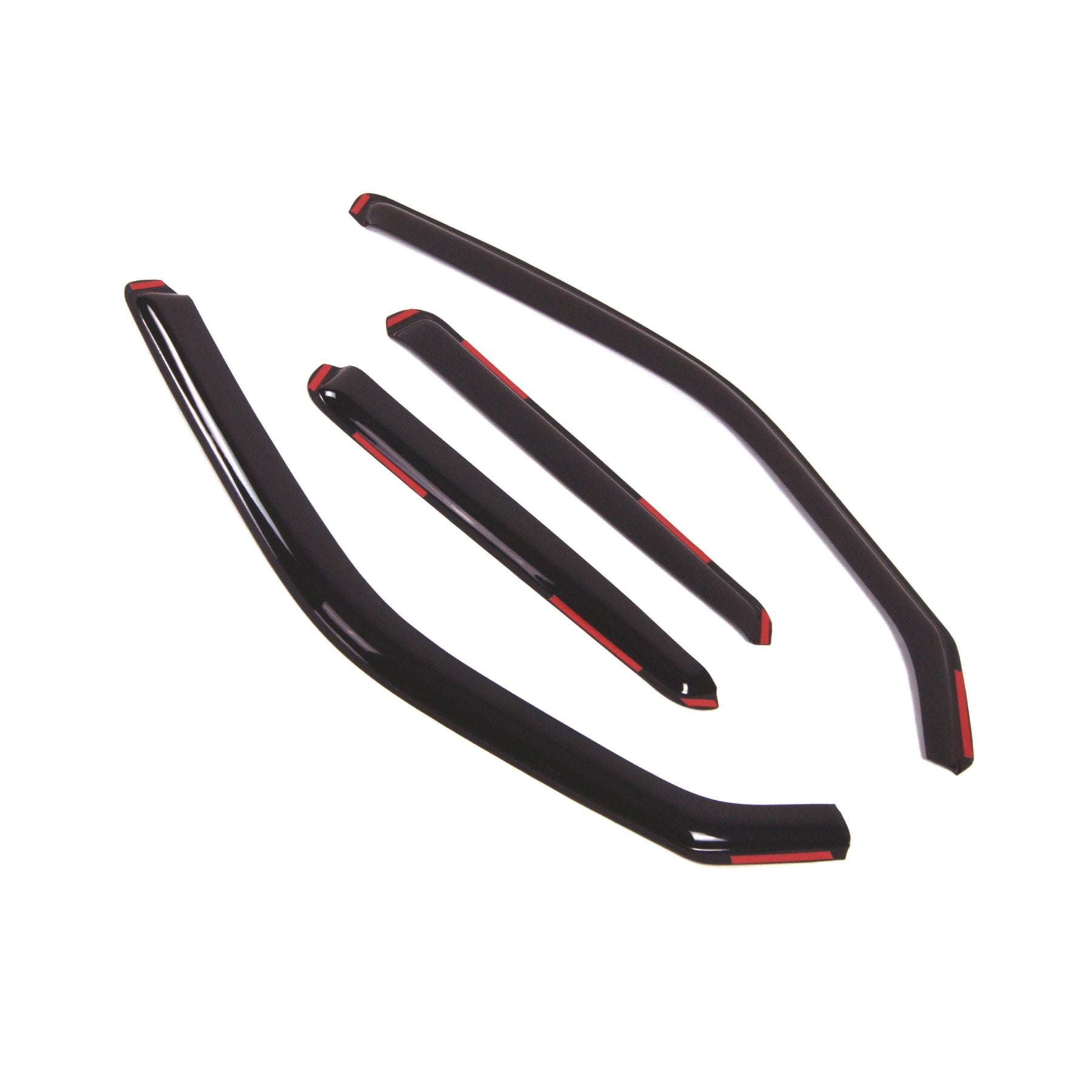 Tuningpros Wd2-342I Dark Smoke 4 Pcs Set Window Visor (In-Channel) Deflector Rain Guard Compatible With 2011-2017 Nissan Juke