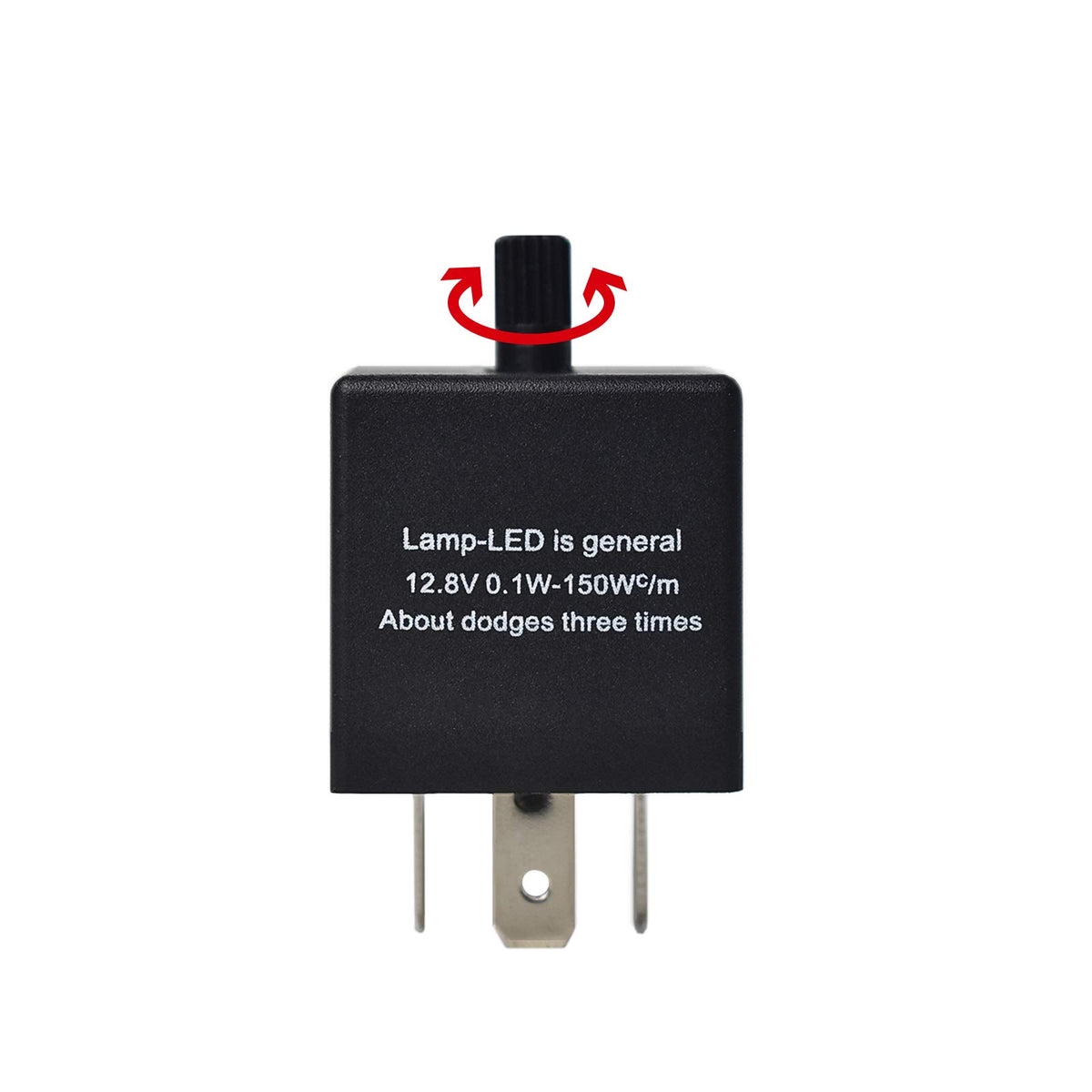 Dkmotork 0051 3-Pin Cf13 Jl-02 Adjustable Electronic Flasher Relay For Motorcycle Car Led Turn Signal Light Bulbs 1Pcs