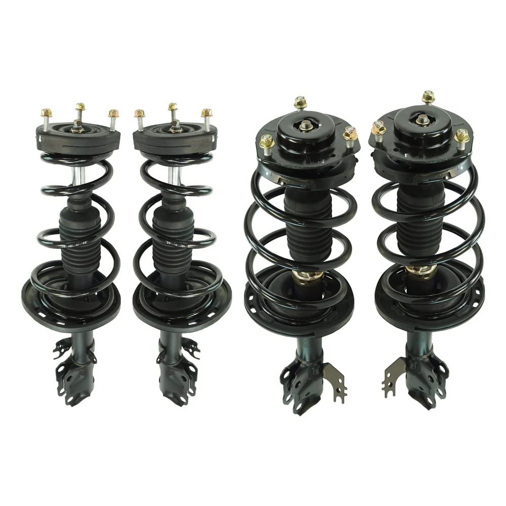 Trq Front And Rear Strut & Coil Spring Assembly Set Driver & Passenger Sides Compatible With 12-17 Toyota Camry