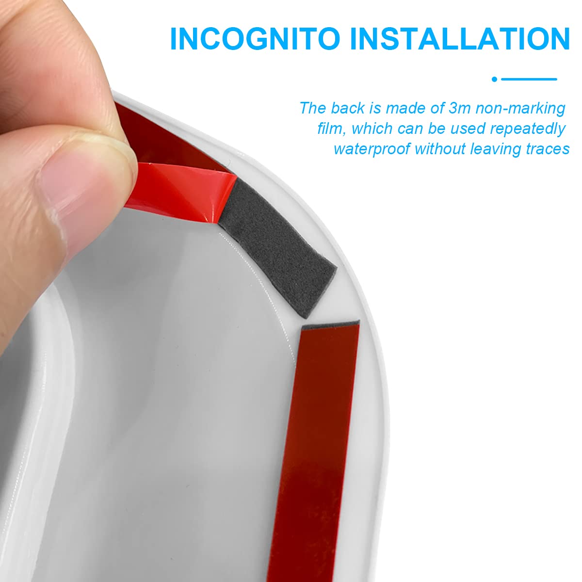 Car Hood Vents, 2Pcs Universal Hood Air Vents For Car Hood Scoop, Bonnet Vent Hood Air Intake Trim Cover (White)