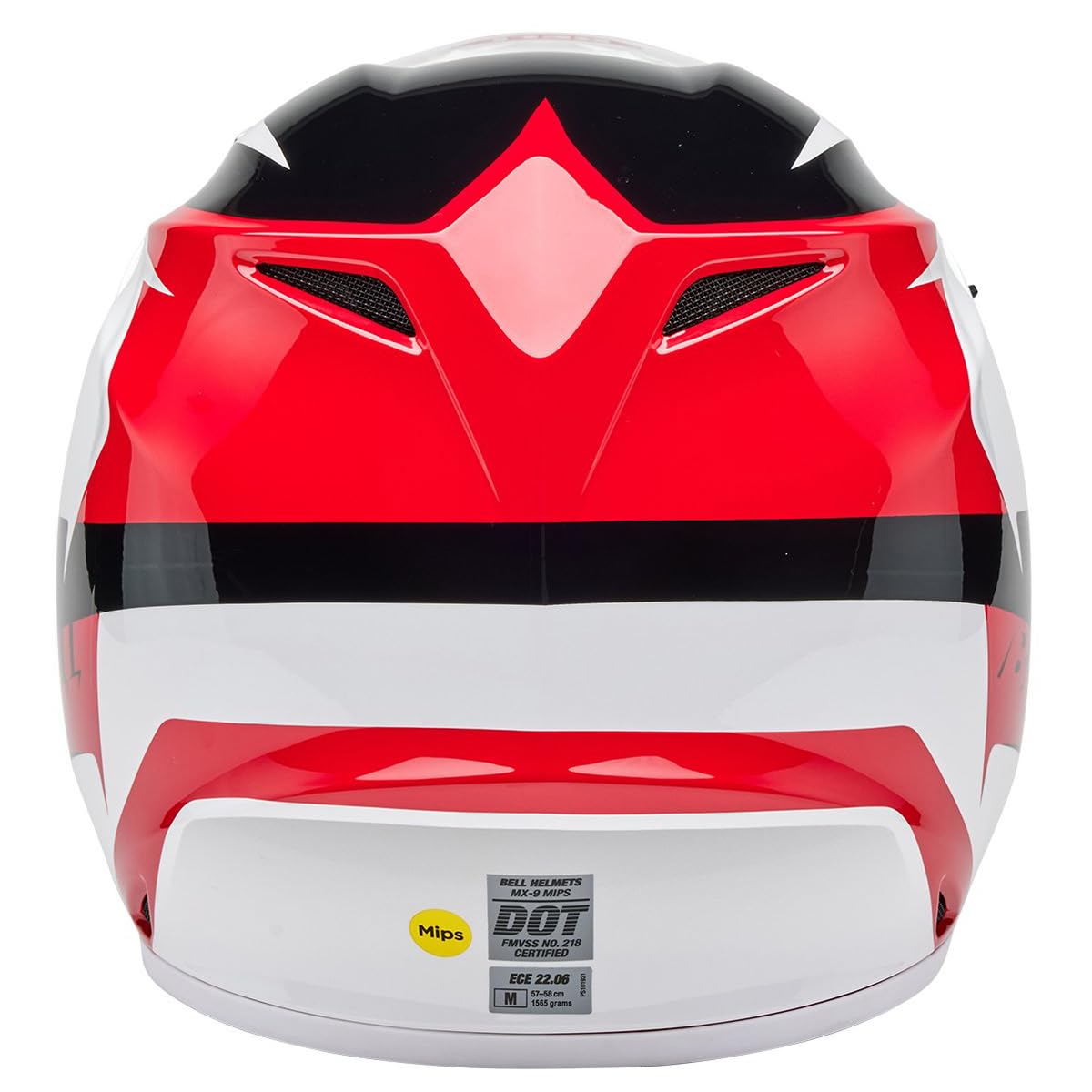 Bell Mx-9 Mips Dirt Helmet (Gloss Rift Red/White - Large)