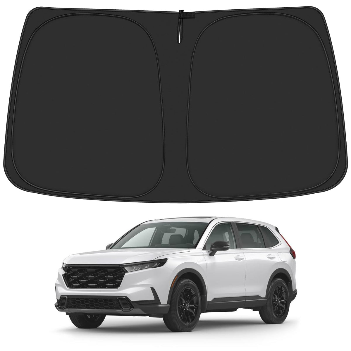 ULROLIT Windshield Sun Shade for 2023 2024 Honda CRV SUV, LX, EX, EX-L, Sport Hybrid, Touring Accessories, Foldable Window shade
