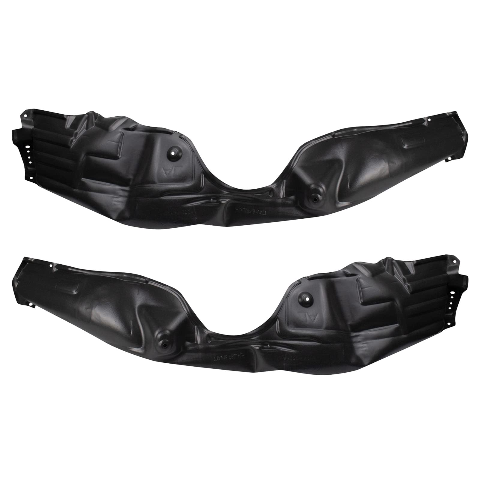 Trq Front Inner Fender Liner Set Compatible With 2016-2018 Toyota Avalon To1248209 To1249209