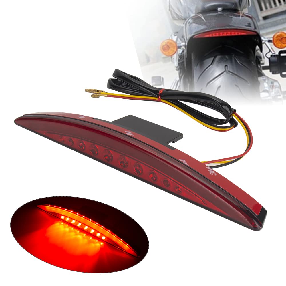 Breakout Tail Light Led Rear Fender Taillight Assembly Compatible For Harley Davidson Softail Breakout Cvo Fxsbse 2013 2014 Fxsb 2013 2014 2015 2016 2017(Red)