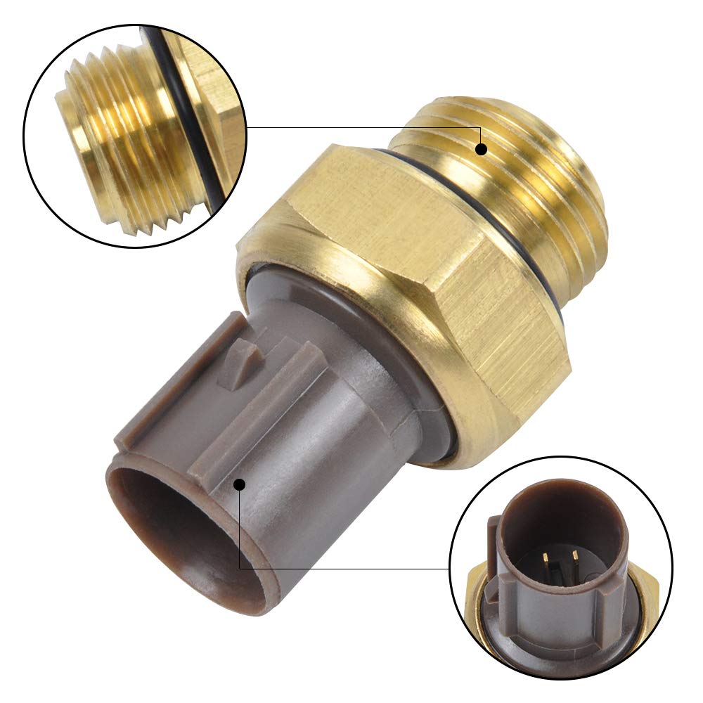 Otuayauto Radiator Coolant Fan Switch Water Temperature Sensor - Replacement For 1992-2002 Honda Accord, 92-01 Civic, 97-06 Cr-V