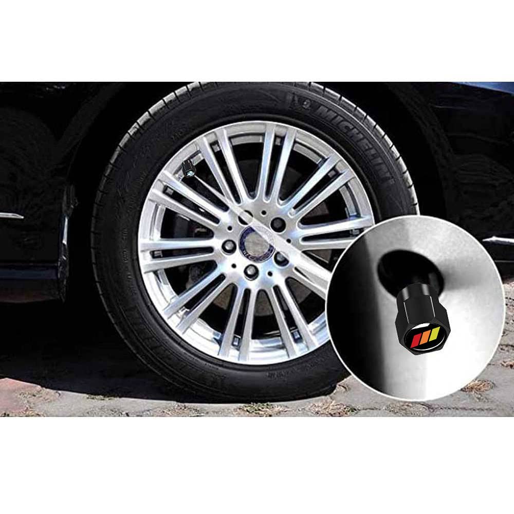 4Pcs Metal Aluminum Alloy Car Tire Valve Stem Caps Cover for Toyota Tacoma 4Runner Tundra Rav4 Highlander Accessories for Men Wo