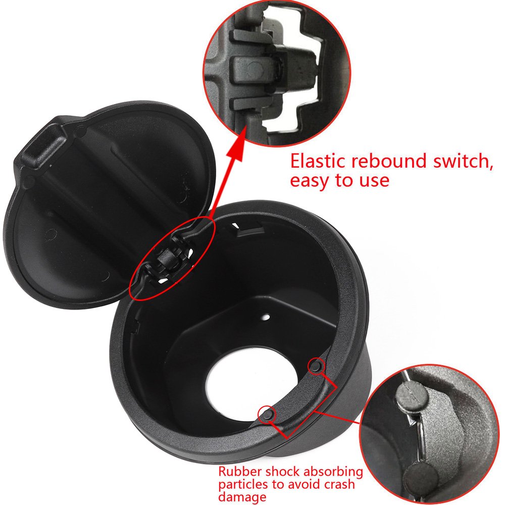 Gas Cap Fuel Door Gas Tank Cover for Jeep Wrangler JL 2018 2019 2020 2021 2022 2023 Sport Rubicon Sahara & Unlimited 2-Door 4-Do