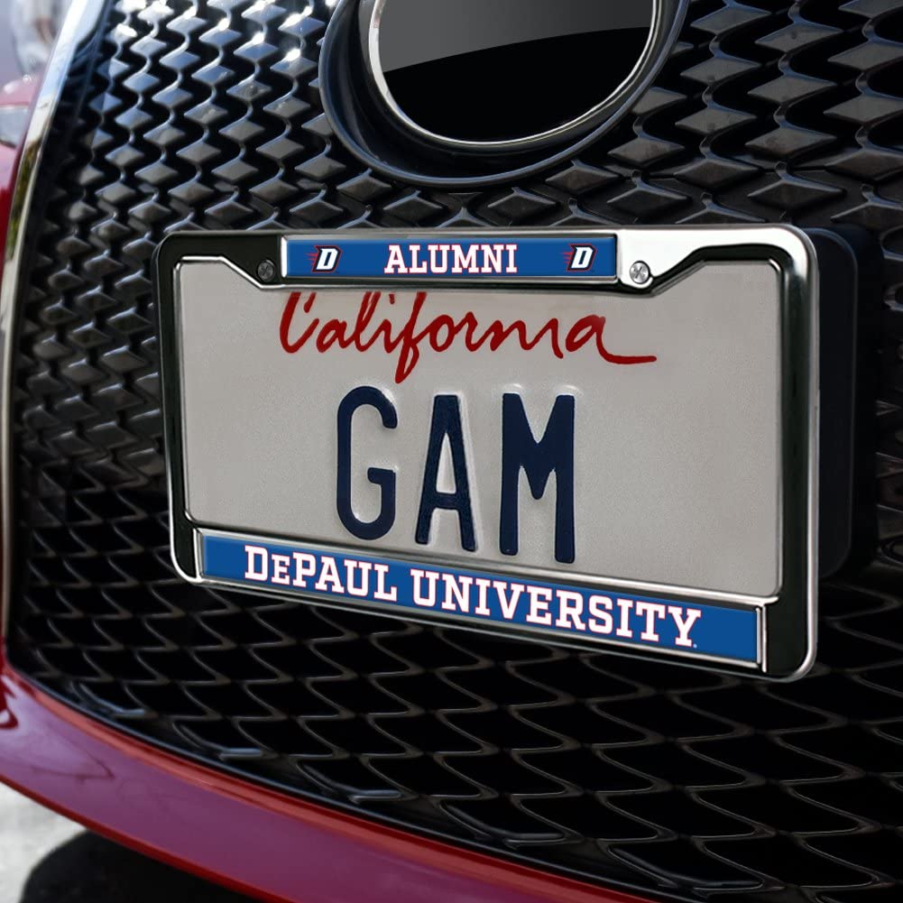 GRAPHICS & MORE DePaul University Alumni Metal License Plate Frame - Full Size, One Size, Durable Design