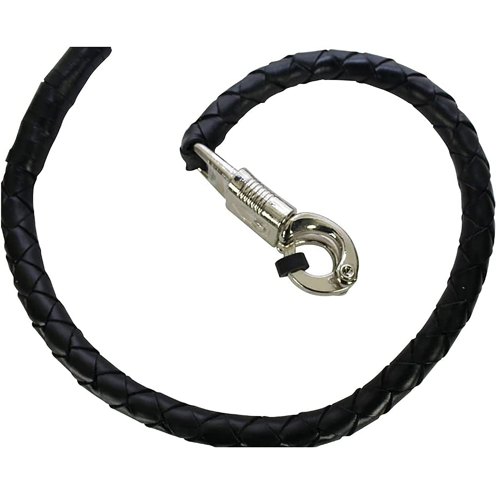 Dream Apparel 36' Leather Motorcycle Get Back Whip For Handlebar Fringed Biker Whip, Black