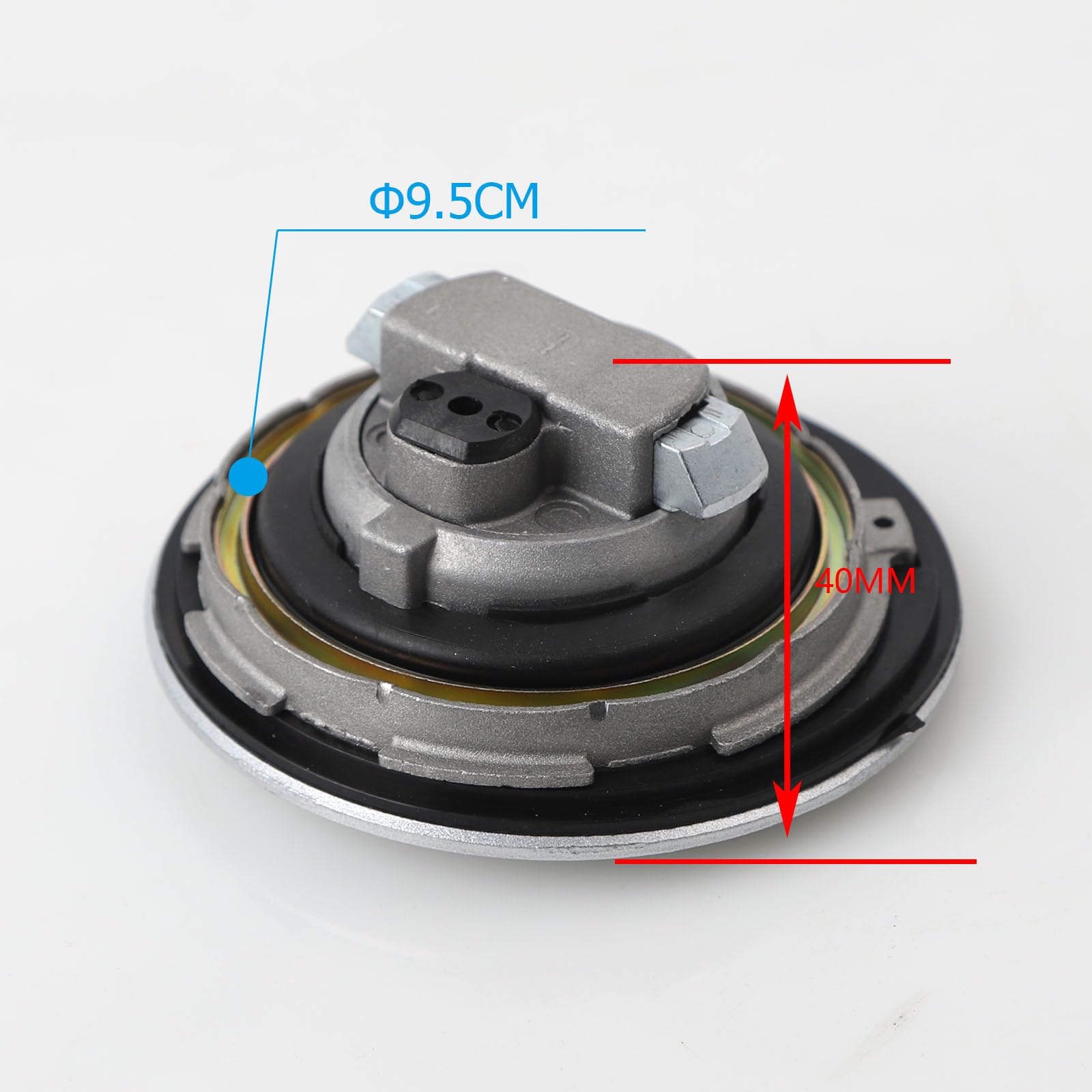 Minho Motorcycle Gas Cap with Lock Made of Aluminum Alloy Material Compatible with Honda Grom Msx125 SF,0pening Method: Filp-ope