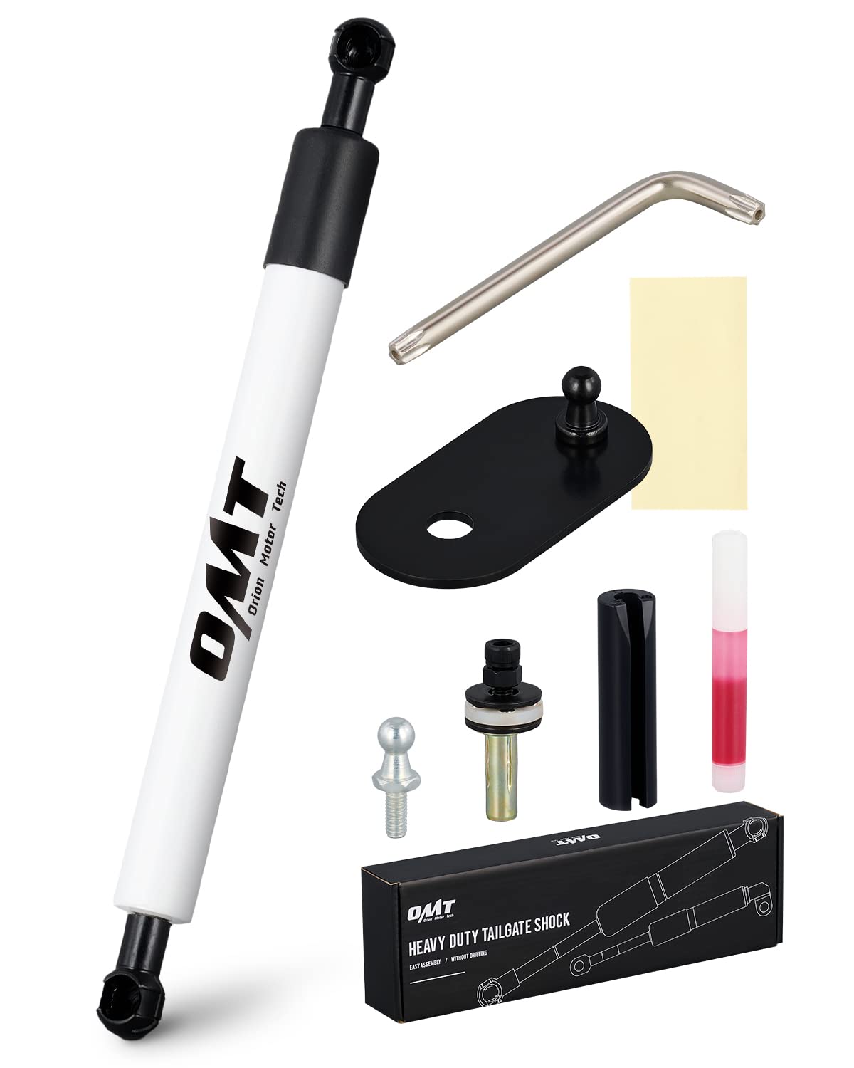 ORION MOTOR TECH Truck Tailgate Assist, Pickup Tailgate Lift Assist Kit, Pickup Tailgate Shock Compatible with 2009 2010 2011 20