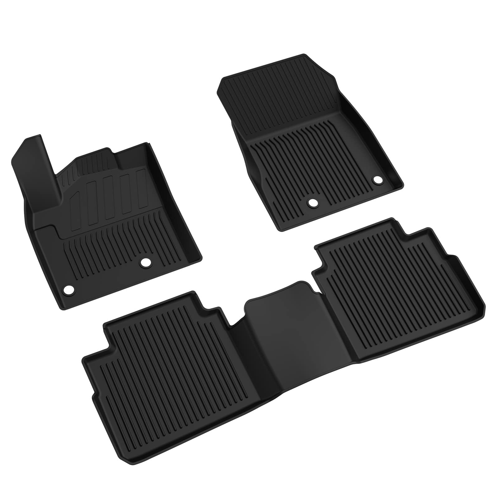 Kiwi Master Floor Mats For 2021-2025 Nissan Rogue Oem Replacement T99E4-6Rr0A All Weather Mat Liners Front & 2Nd 2 Row Seat Tpe