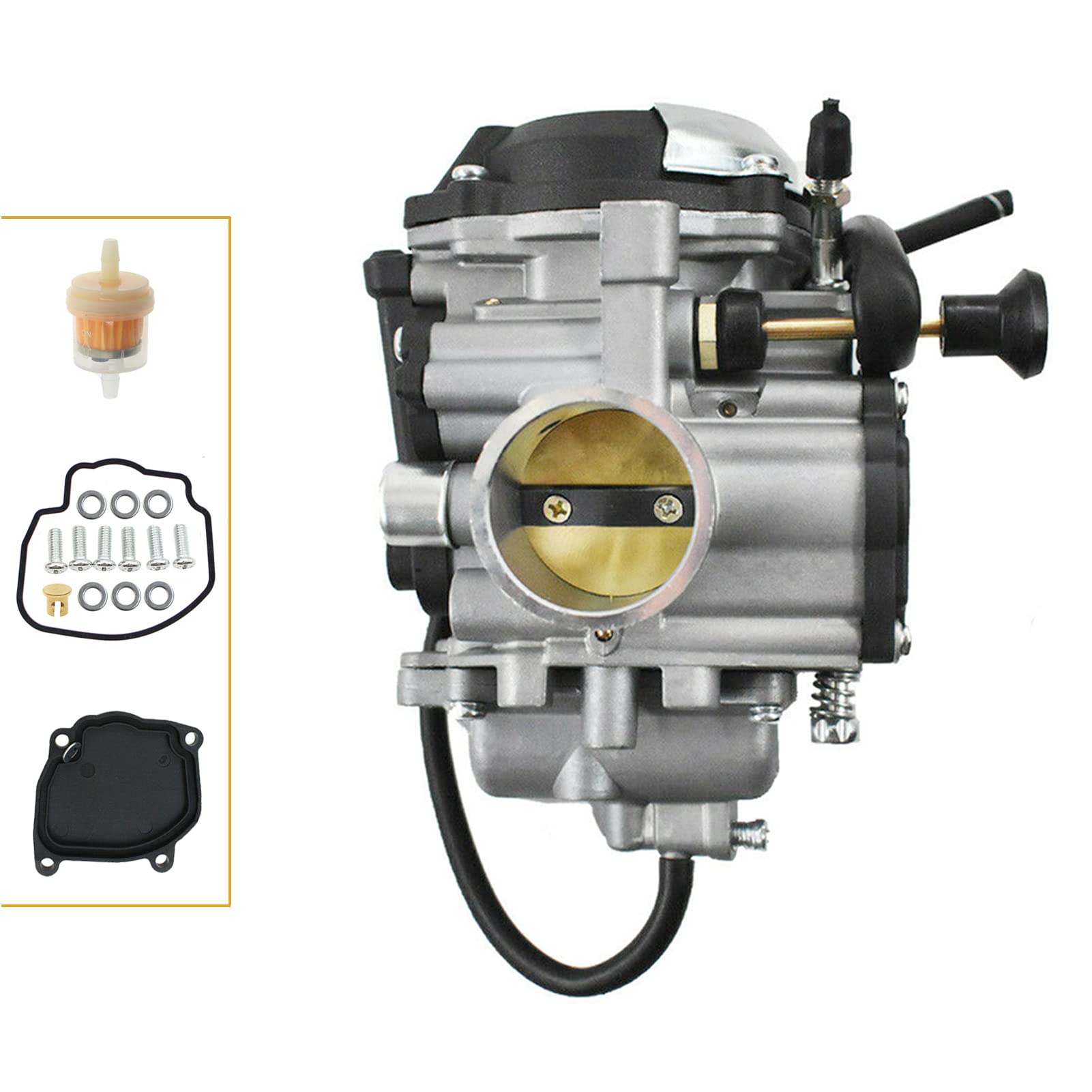 Svkzgfz Carburetor Carb For Yamaha Wolverine 350 Yfm350 (1996-2005) & Big Bear 350 Yfm350 (1999) 4X4 Atv Quad Carb 4Kb-14901-10-00 4Kb-14901-22-00