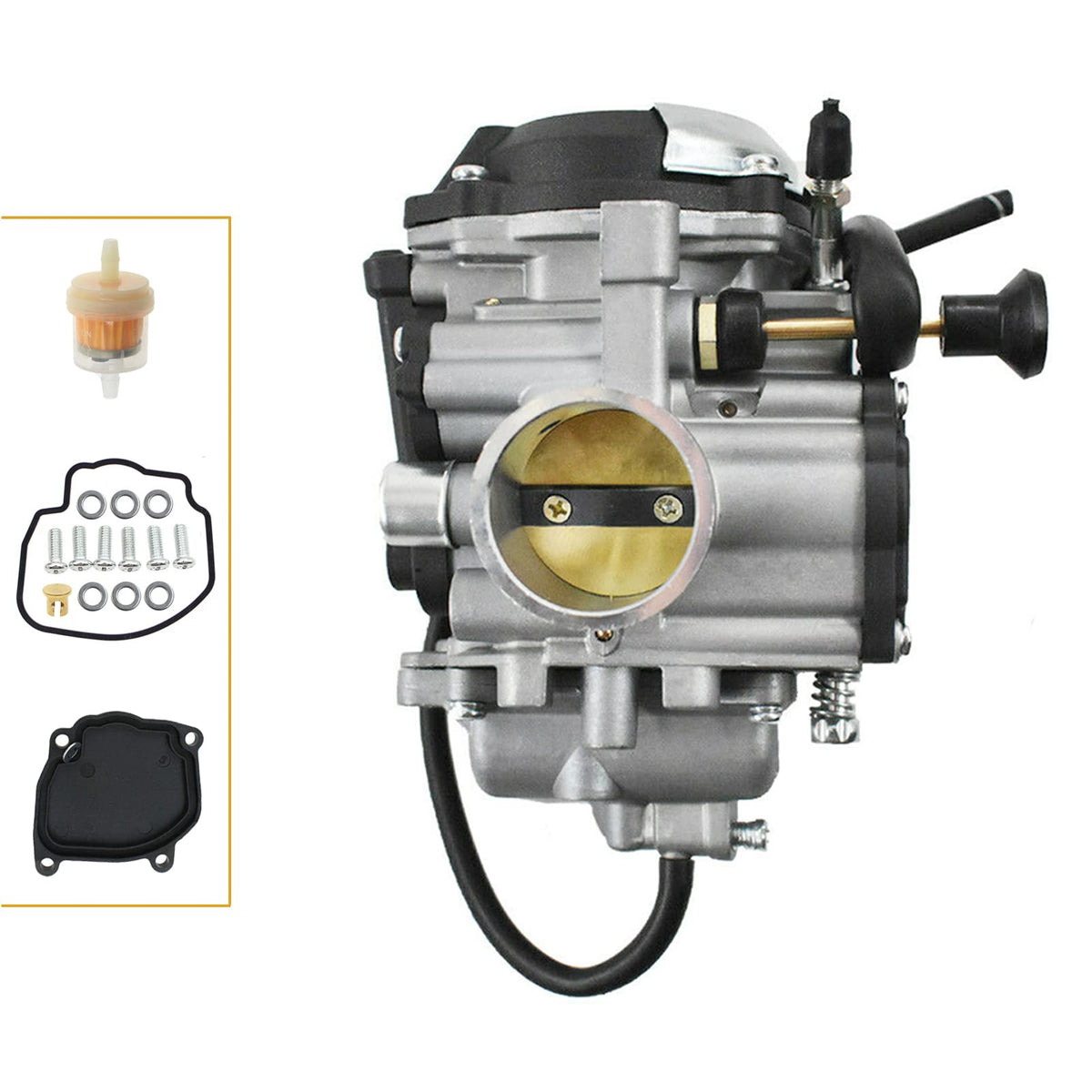 Carburetor Carb for Yamaha Wolverine 350 YFM350 (1996-2005) & Big Bear 350 YFM350 (1999) 4x4 ATV Quad Carb 4KB-14901-10-00 4KB-1