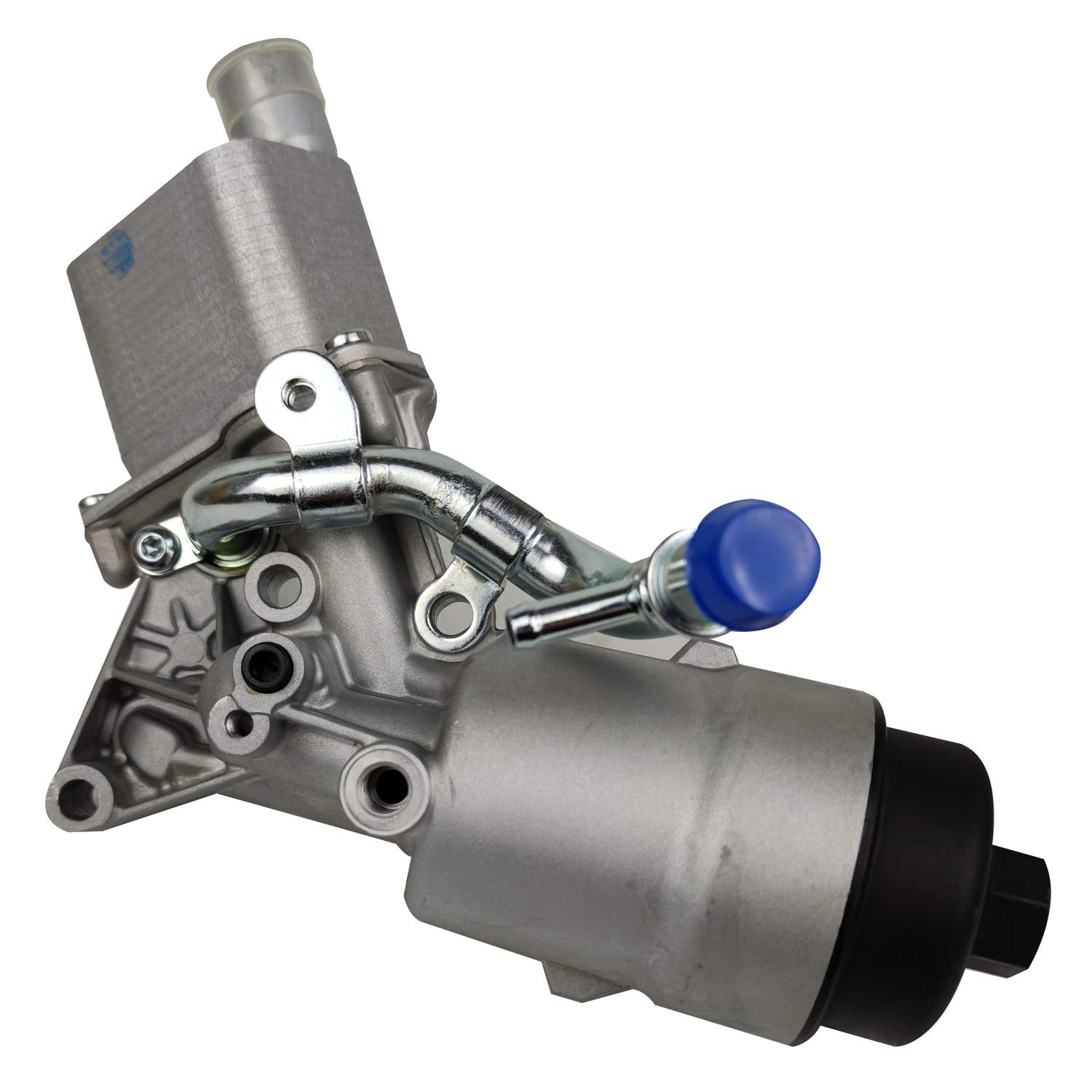 Mitzone Engine Oil Cooler Filter Housing Assembly Adapter Kit With Gaskets Cap Filter Insert Compatible With 2011-2018 1.4L Turbo Chevrolet Cruze Sonic Trax Buick Encore Oe 55566784 650039 88179-91400