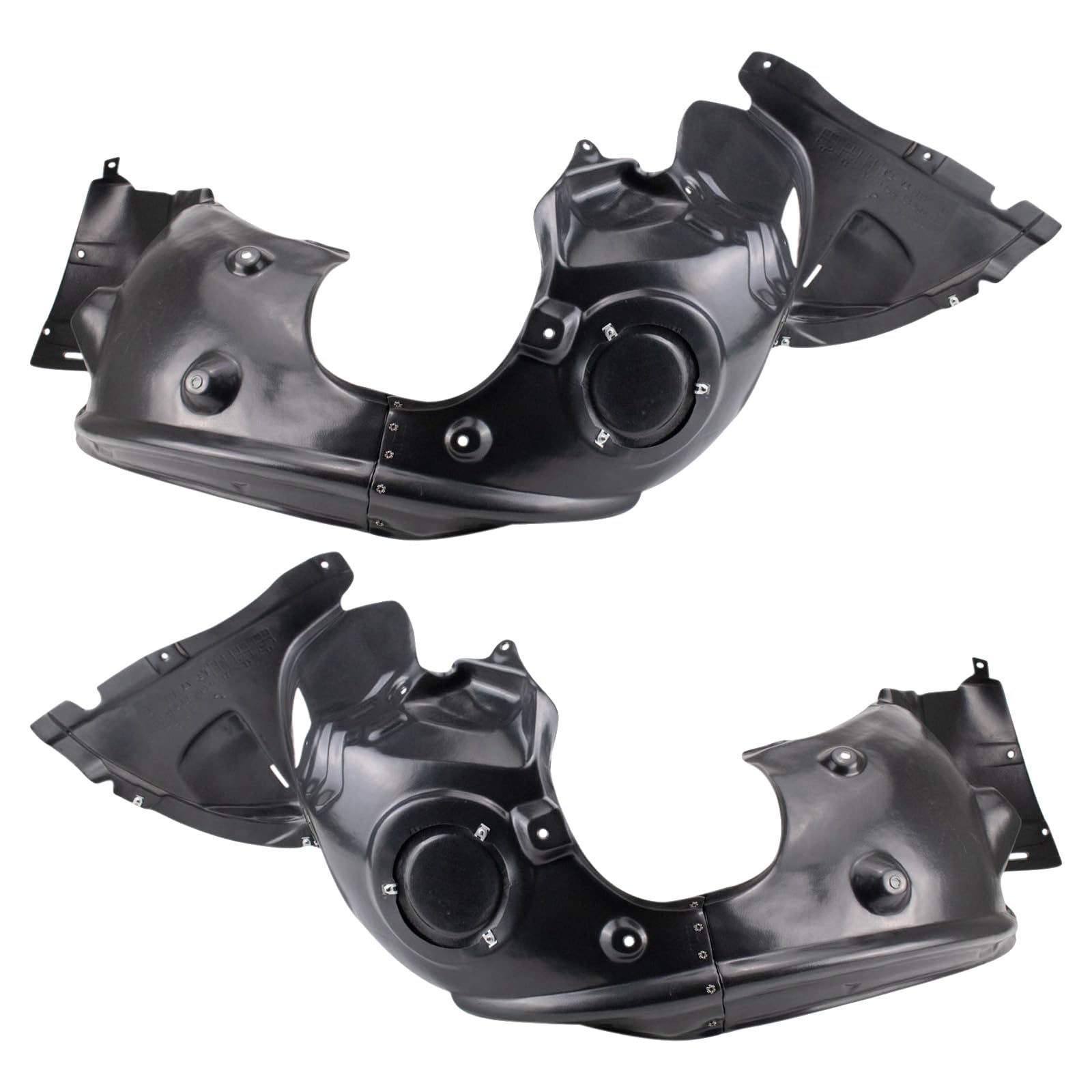 Trq Front Inner Fender Liner Set Compatible With 2014-2021 Mini Cooper Mc1248106 Mc1249106