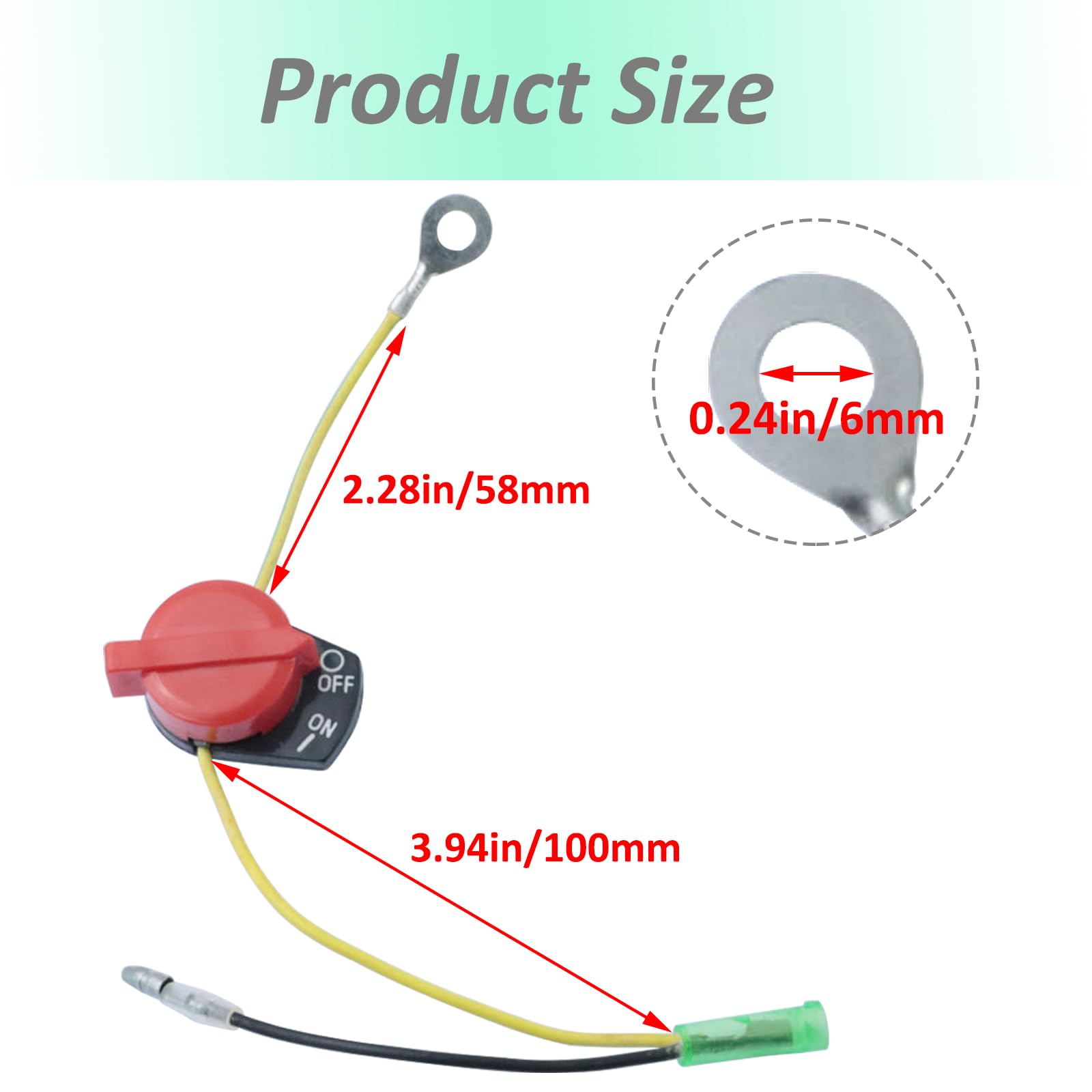 3pcs On Off Engine Stop Switch for Honda GX120 GX160 GX200 GX240 GX270 GX340 GX390 Champion Predator 212 Firman Kill Switch