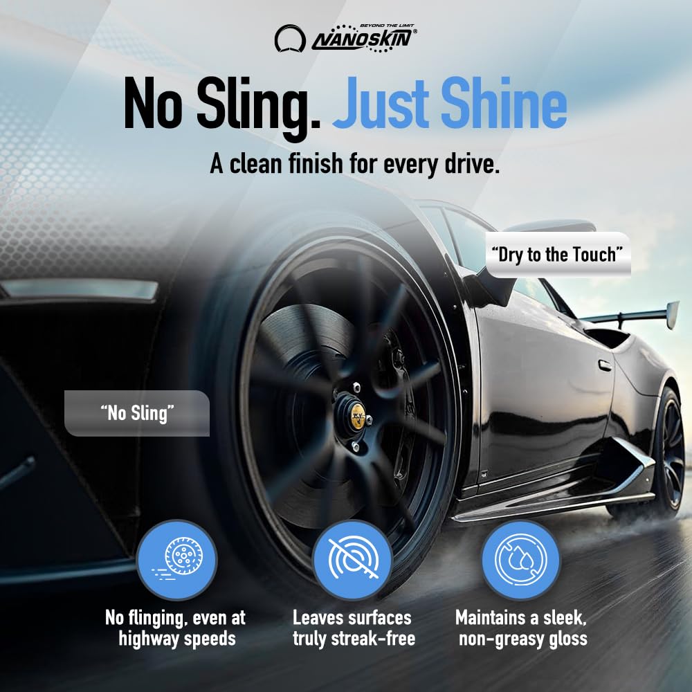 Nanoskin Blue Dress Premium Dressing 5 Gallons- Sprayable Interior & Exterior| Works On Tire, Vinyl, Rubber, Plastic & Trim | Sa