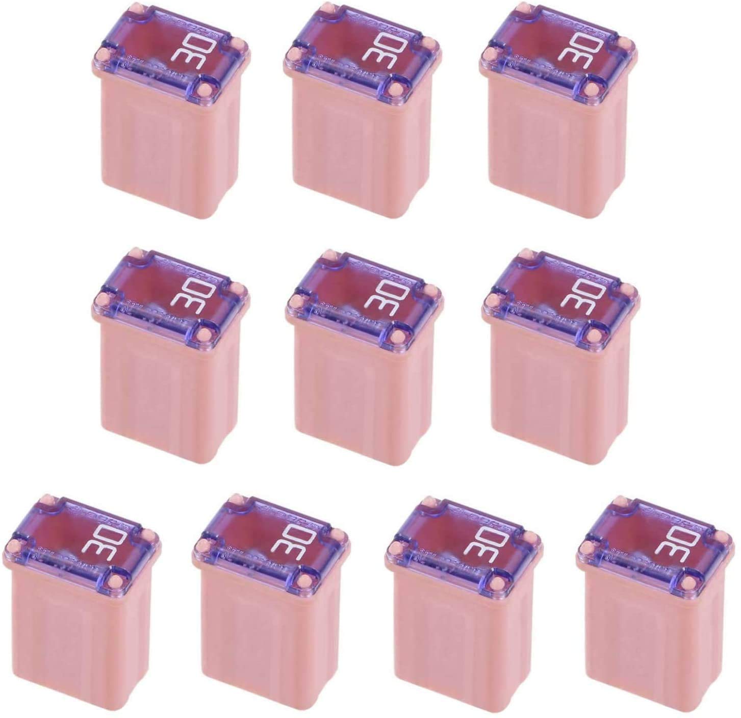10 Pack 608830 30 Amp Micro Cartridge Fuses Micro Fuse Fmm Mcase Micro Female Fuses