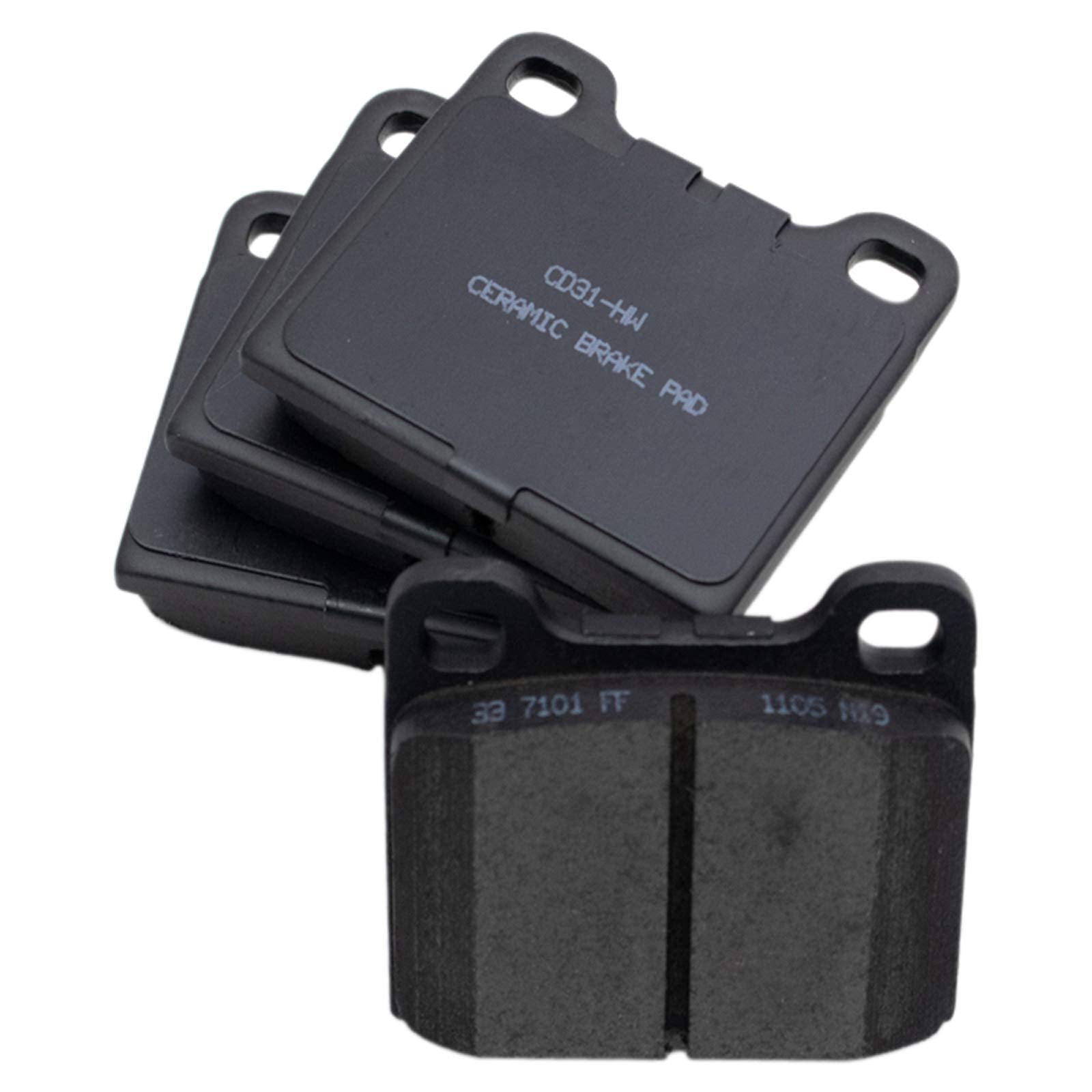 TRQ Front or Rear Posi Ceramic Brake Pad Kit Set for Audi/Volvo/BMW/Alfa Romeo/Mercedes Benz/Porsche/Opel