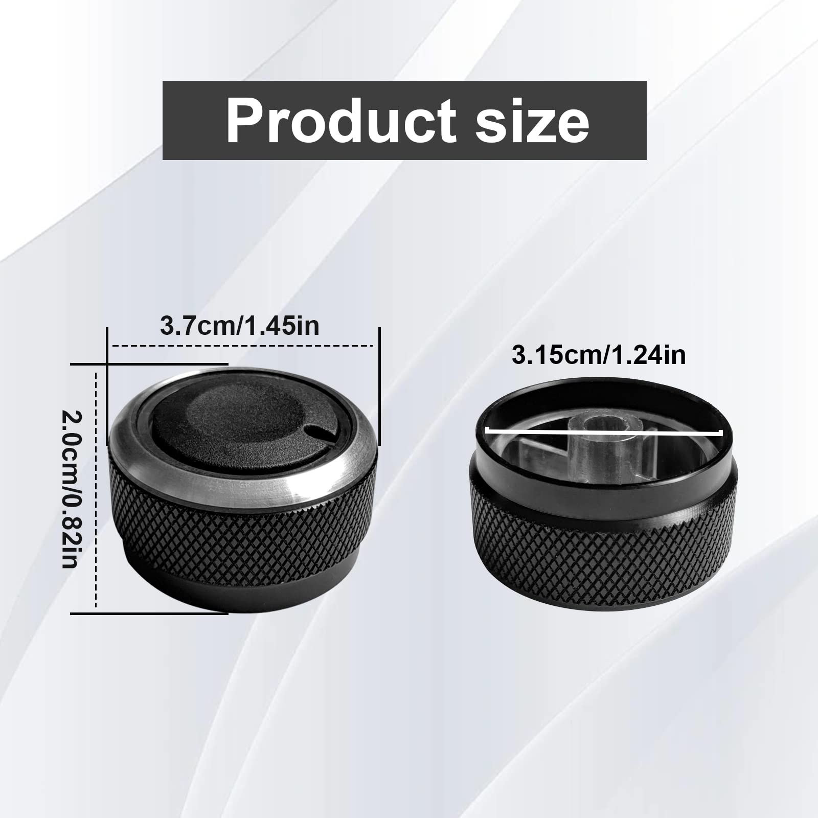 3Pcs Control Knob Heater A/C Or Fan, Heater Air Conditioning Button Compatible With Toyota Tacoma Knob Toyota Tacoma Accessories 2005-2015