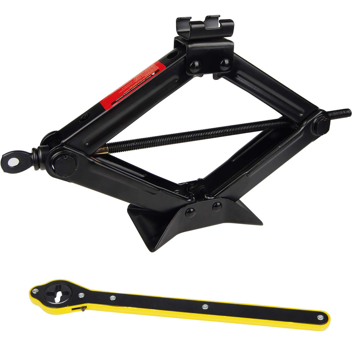 Cprosp Scissor Jack For Car/Suv/Mpv (4400 Lbs / 2T Load), Just For Tire Wrench, Just For Emergency Use, Not For Weekly Projects