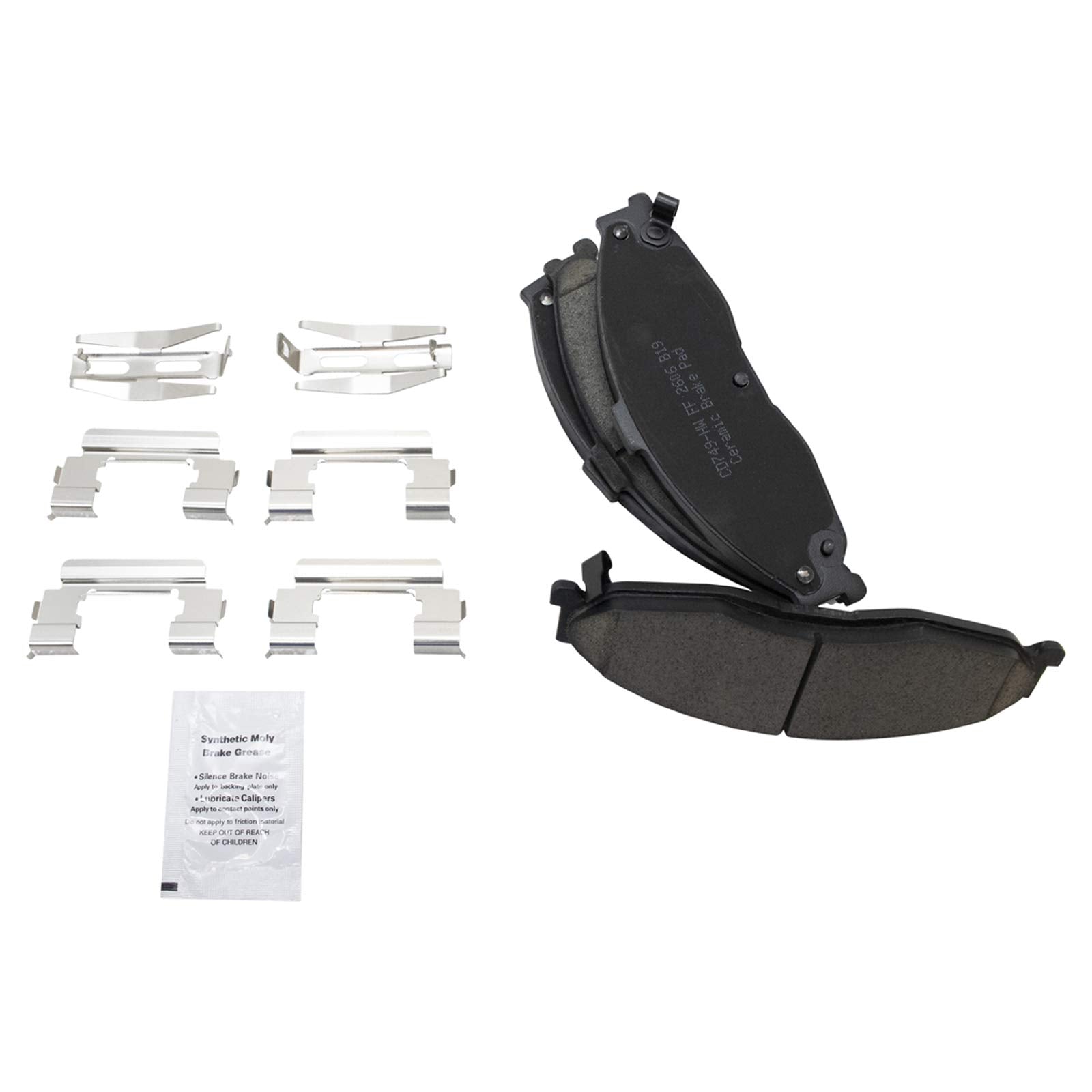 TRQ Front Brake Pads Ceramic Compatible with 1998-2002 Chevrolet Camaro Pontiac Firebird