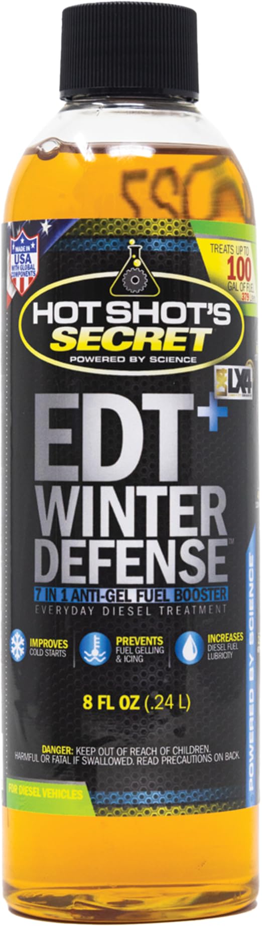 Hot Shot'S Secret Edt+ Winter Defense, 7-In-1 Anti-Gel Diesel Fuel Additive - Prevents Gelling, Protects Diesel Fuel System, Die
