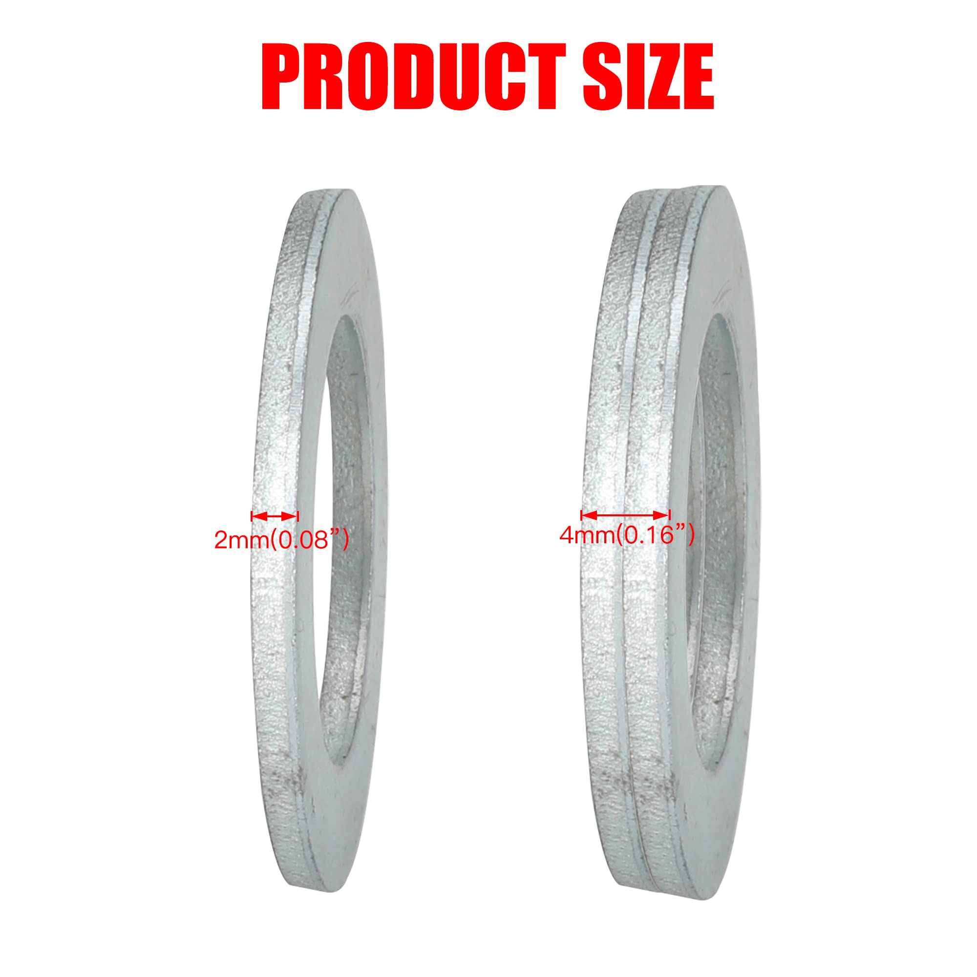 GREHUA Universal Clutch Spacer Shim Washer with 3/4 inch Shaft(8 pcs) for Predator 212cc Coleman CT200U BT200X KT196 Non-hemi 19