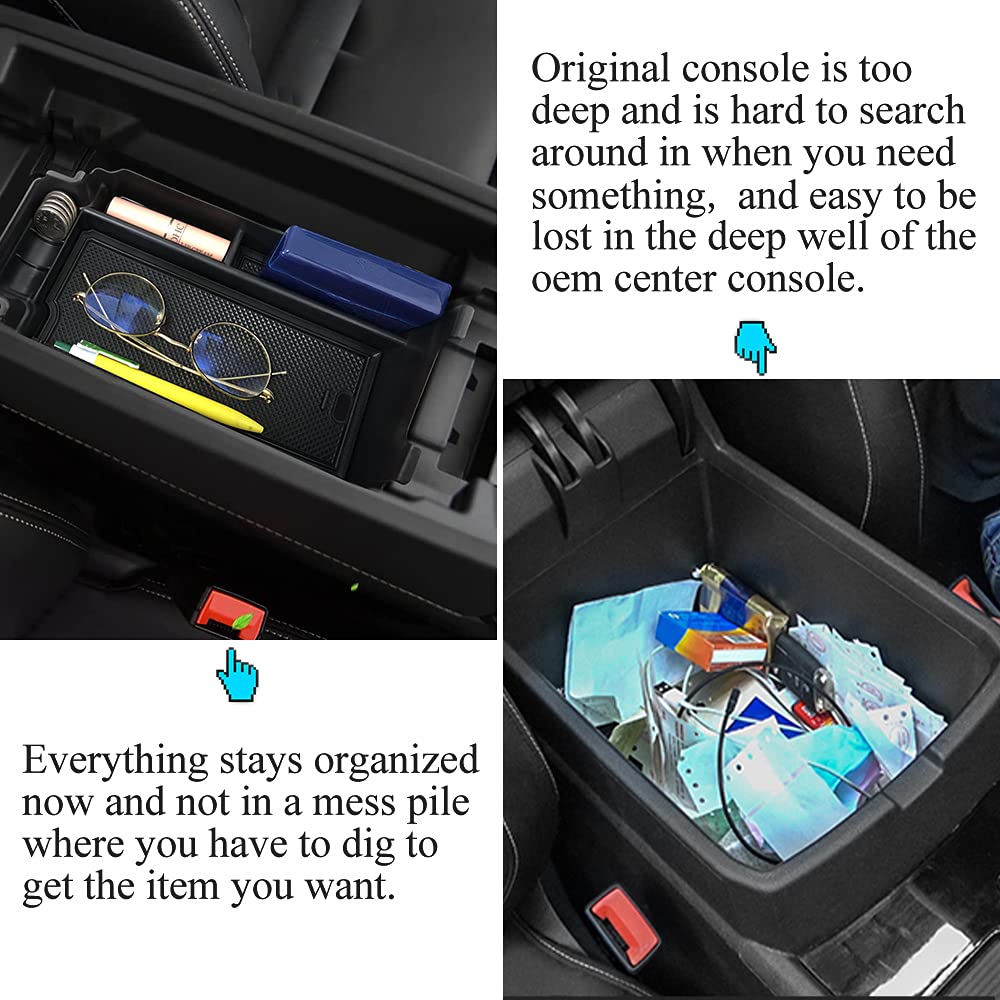 Vesul Center Console Organizer Tray Compatible With 2021 2022 2023 Nissan Rogue Armrest Storage Tray Secondary Insert Box Glove