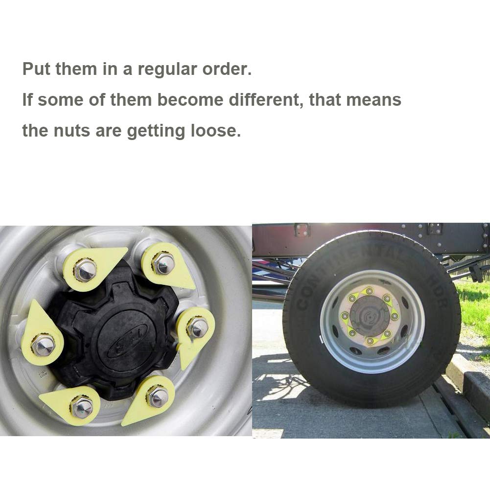 Jfbrix Loose Wheel Nut Indicator, Pack Of 50