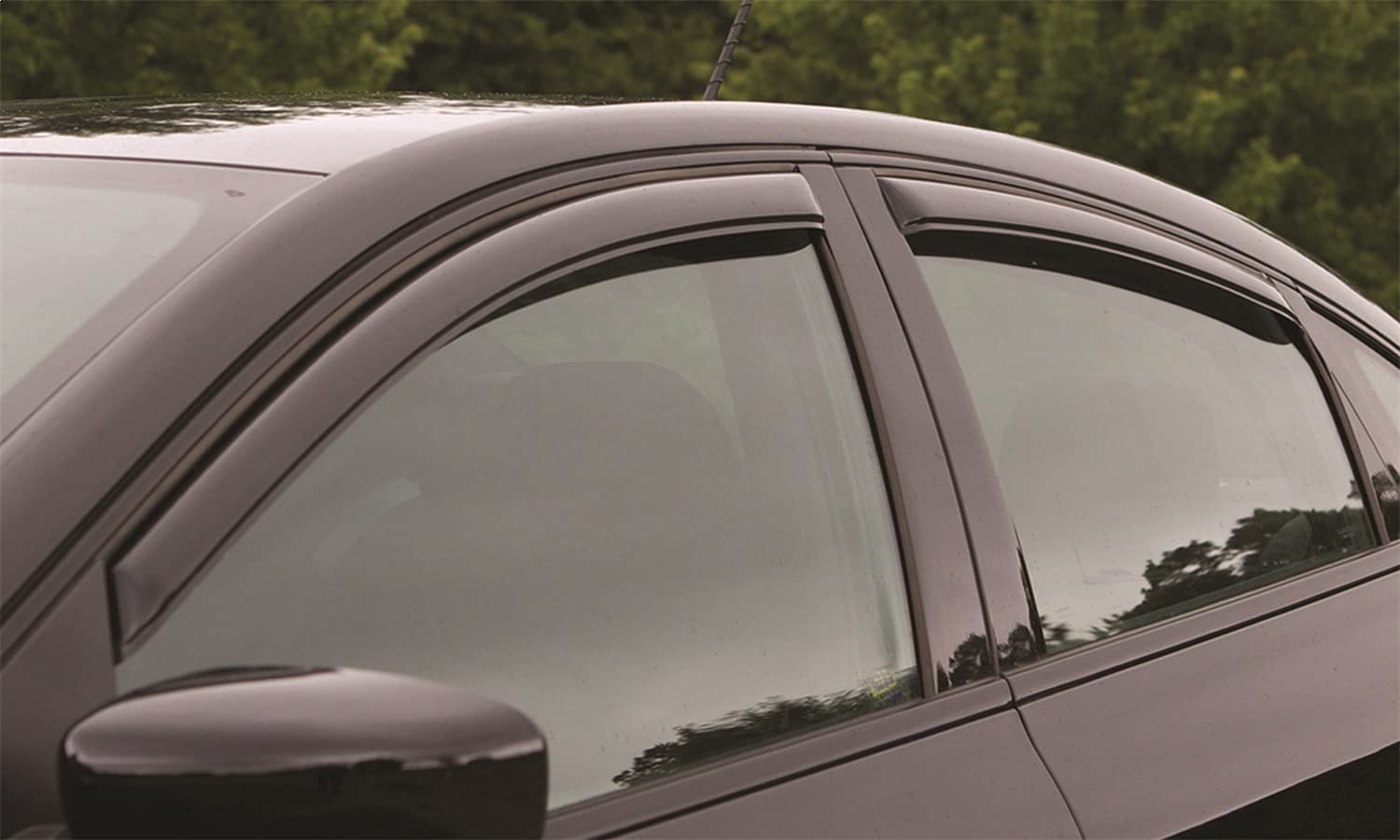 Auto Ventshade [Avs] In-Channel Rain Guards For 2012 - 2017 Buick Verano, 4 Pcs. | Window Vent Visors - Smoke | 194389