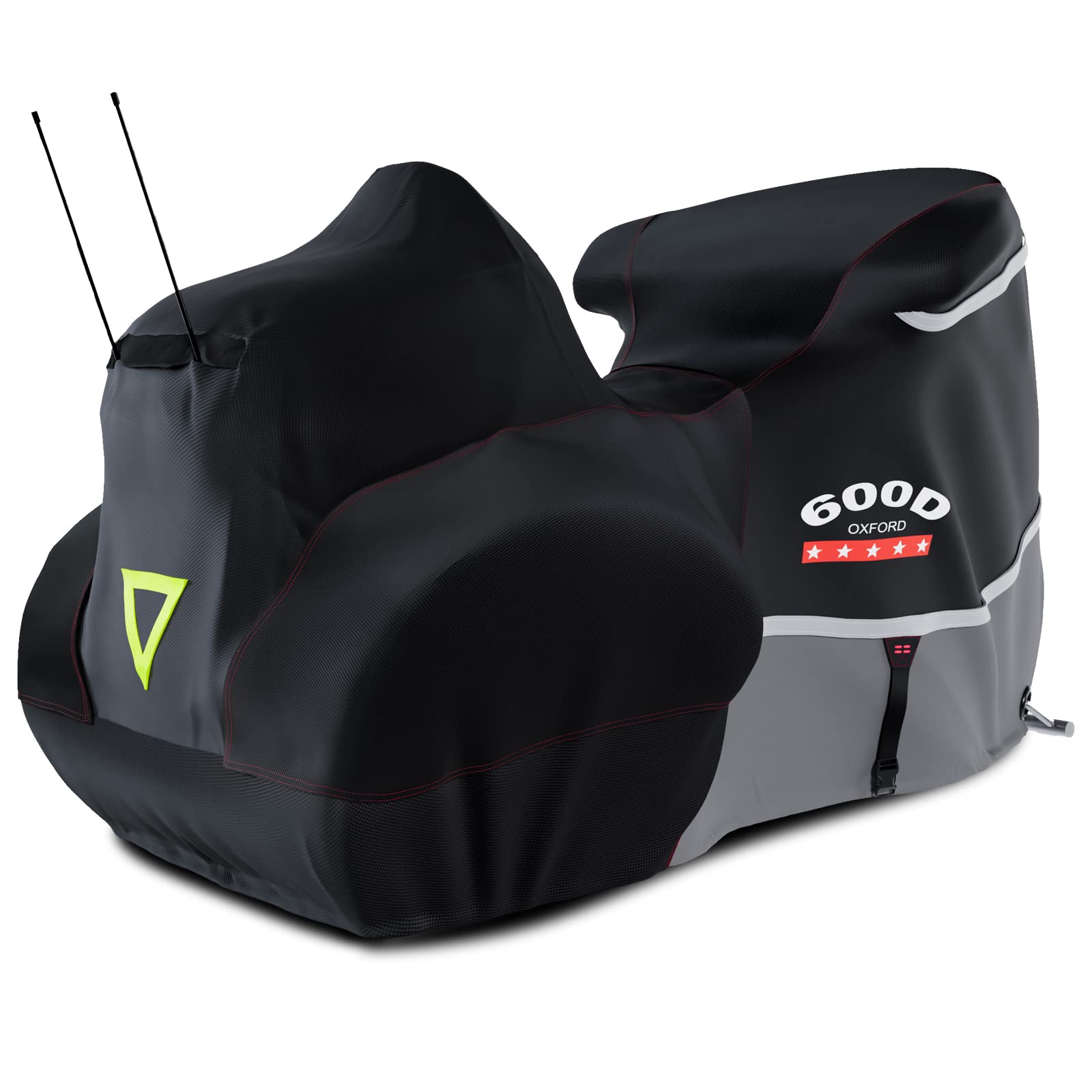 Rosefray Trike Cover,Motorcycle Cover Heavy Duty 600D Waterproof forTrike Models Harley Davidson freewheeler, Tri Glide, and CVO