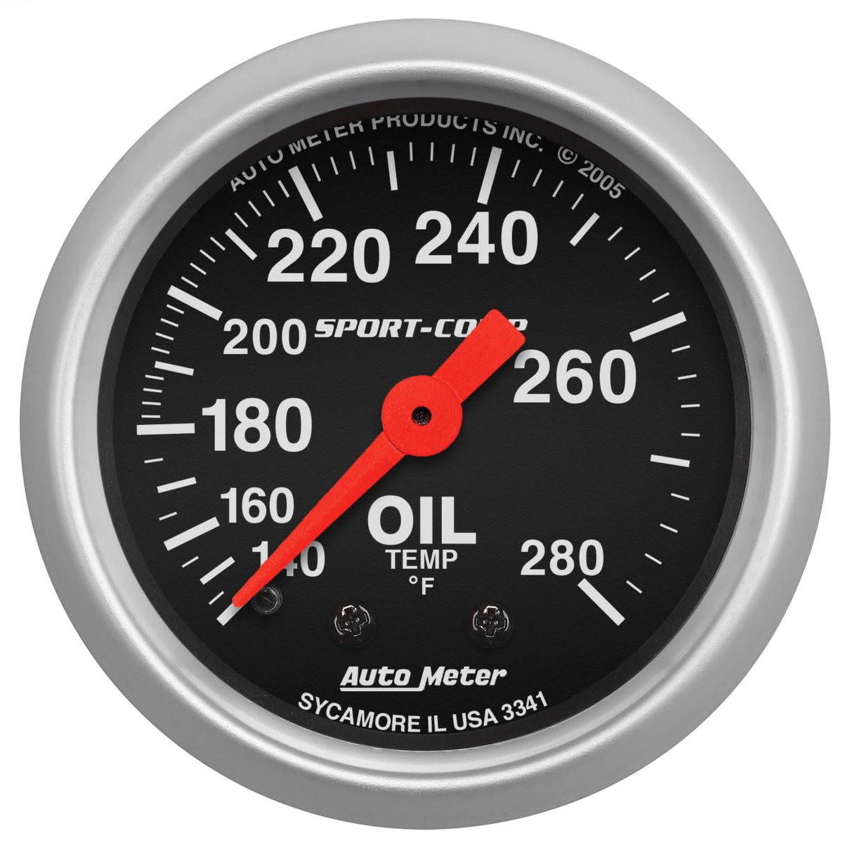 Auto Meter 3341 Sport-Comp Mechanical Oil Temperature Gauge