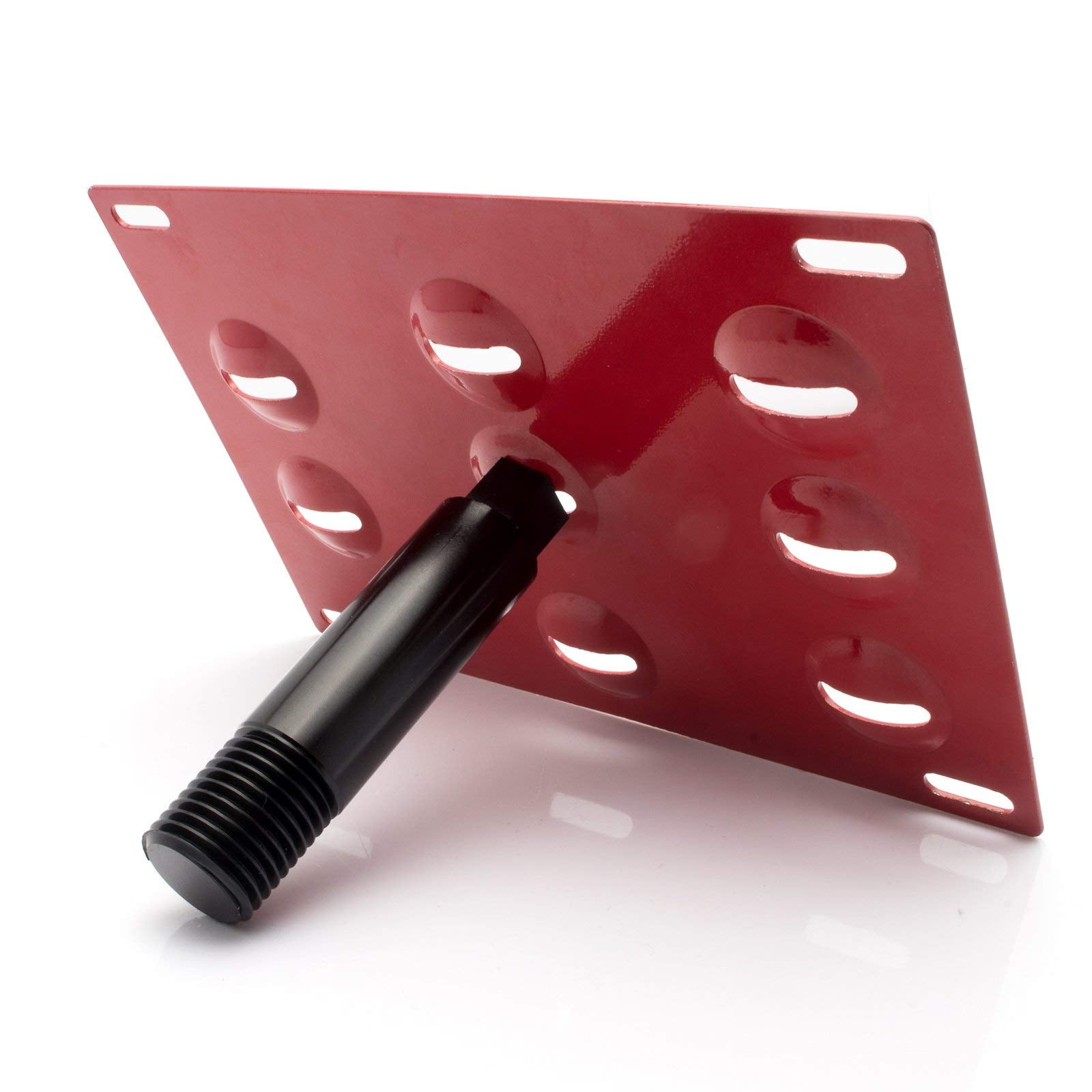 Xotic Tech Tow Hook License Plate Screw On Mount Bracket Compatible With Kia Stinger 2018-Up (Red)