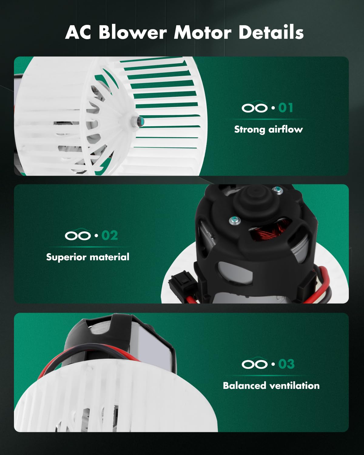 Scitoo 700294 Front Hvac Blower Motor With Fan Cage For Bmw 2009-2019