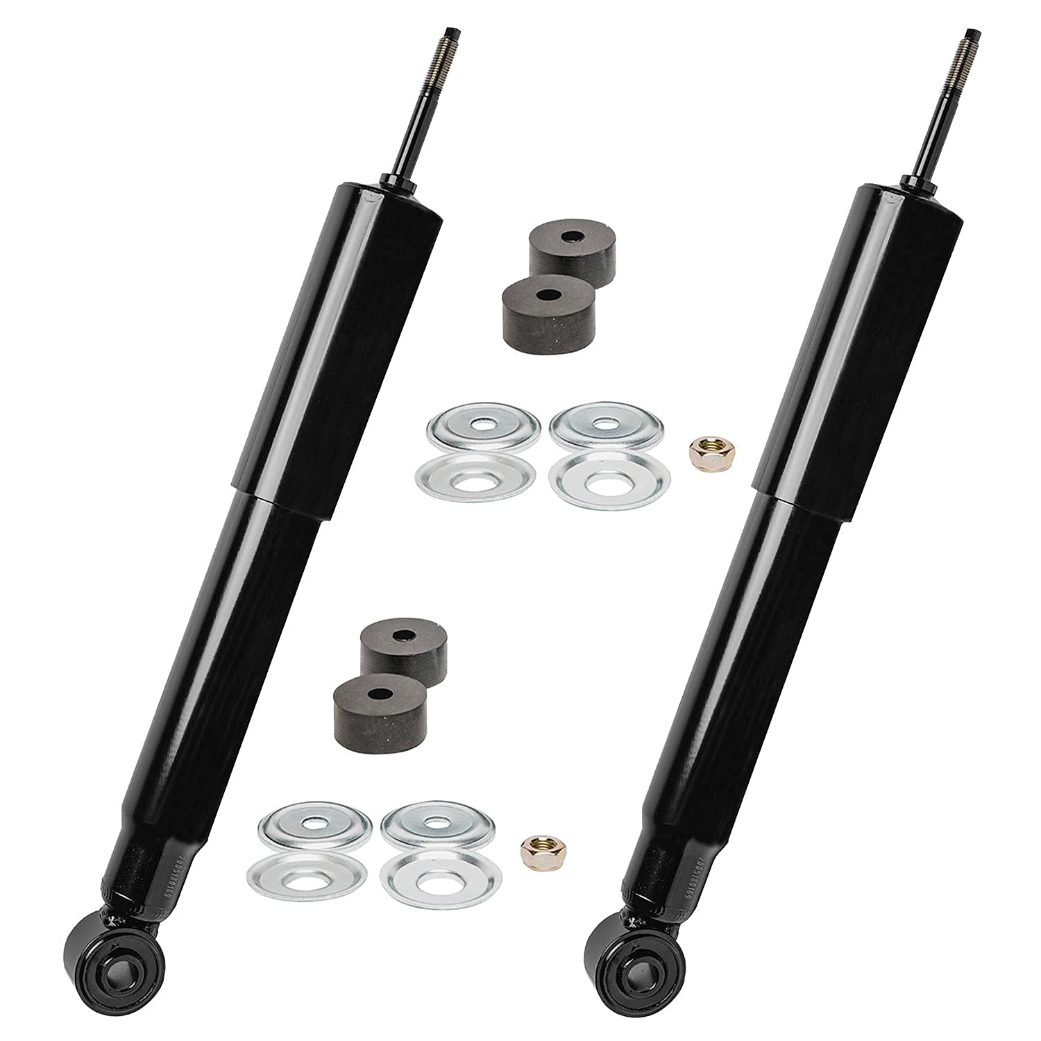 Detroit Axle - Shock Absorbers For Chevy Gmc Silverado Sierra 1500 Hd Classic 2500 Hd Complete Front And Rear Shock Absorbers Re