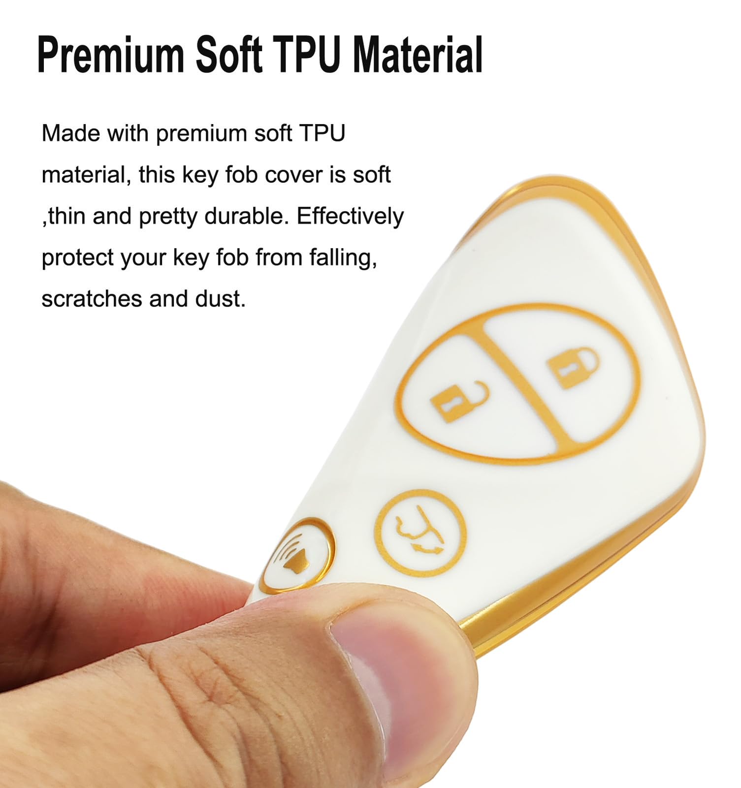 Arruweer Key Fob Cover For Lexus Gx460 Rx350 Es350 Is250 Gx460 Lx570 Is350 Gs430 Gs300 Gs450H Is-C Is-F With Keychain